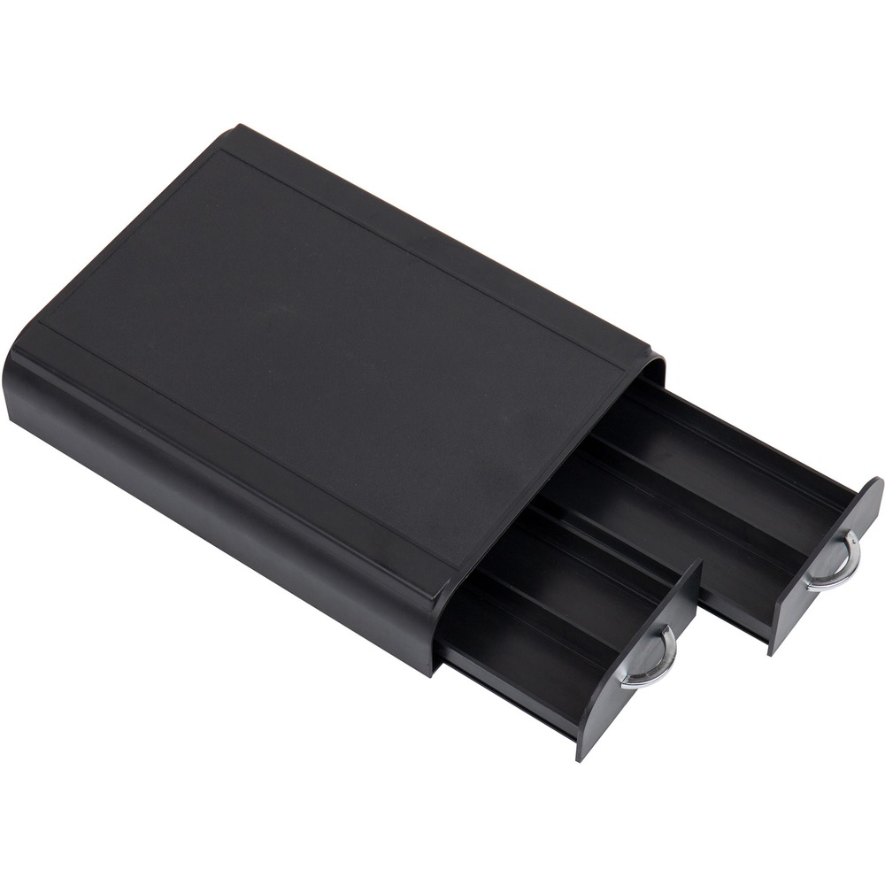 EMSTRY2DR - Anchor Coffee Pod Organizer stores single-serve pods arranged in multiple ways to suit various tastes and preferences. Two-drawer organizer doubles as a single-pod coffee brewer base, providing a complete coffee station at your disposal. Each drawer holds up to 12 pods for a total of 24 pods. Space-saving organizer gives your kitchen a neat, organized appearance. Heavy-duty plastic withstands everyday use and easily cleans with a damp cloth.