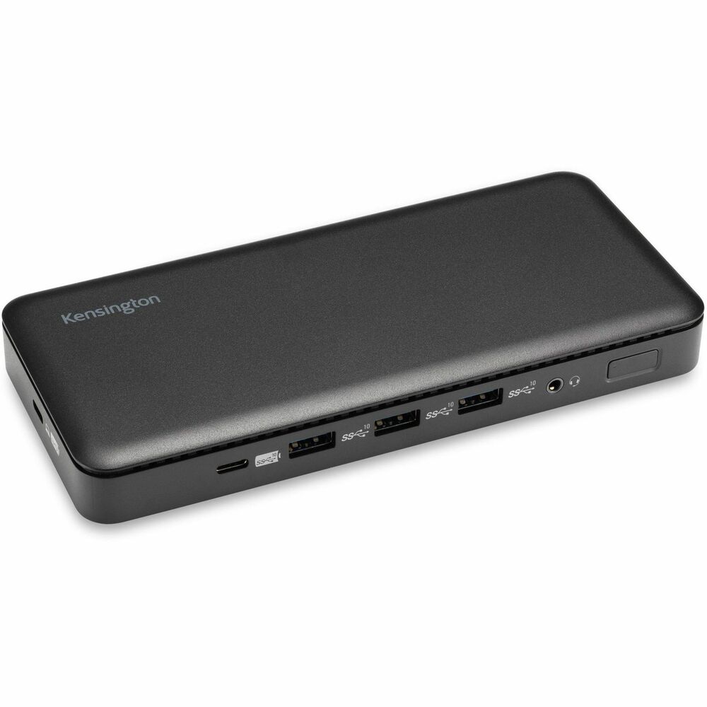 KMW33480 - SD4839P USB-C Triple Video Driverless Docking Station features 85-watt Power Delivery, data-transfer speeds up to 10 Gbps and triple-video powering. Connect to any USB-C laptop running Windows 10 and up. Nine-in-one design provides plenty of ports to meet your connectivity needs. Docking station is best for USB-C laptops that support Power Delivery and monitors that support dual 4K. Dynamic video support powers up to three monitors with 1080p resolution at 60 Hz for the ideal, multi-monitor setup. Dock requires a host device that supports Power Delivery and DisplayPort Alt Mode over USB-C. Plug-and-play installation through Kensington DockWorks software is recommended for better connection, performance and security. DockWorks Wi-Fi auto switch provides a fast, reliable internet connection. Zero-footprint mounting option (not included) and security cable lock slots (not included) let you maximize desktop space, reduce clutter and protect your device.