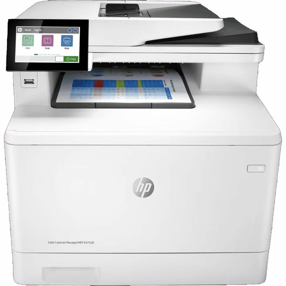 HEW3QA75A - HP Managed MFPs and printers are optimized for managed environments. With increased monthly page volumes and fewer interventions, this portfolio of products can help reduce printing and copying costs. See your HP Authorized Reseller for details. This printer uses dynamic security, which may be updated periodically by firmware updates. The printer is intended to be used solely with cartridges using an original HP chip. Cartridges using a non-HP chip may not function or may cease to function. Features Easy to use, simple to manage HP FutureSmart firmware can be updated with the latest features to optimize your investment for years to come. Centralize control of your printing environment with HP Web Jetadmin-and help build business efficiency. Easily enable workflows across your fleet with a consistent user experience and intuitive, tablet-like icons. Set up this MFP fast, and easily manage device settings to help increase efficiency. The world's most secure printing1 The operating code (BIOS) is automatically checked during startup and repairs itself if compromised. Common Criteria certified to continually monitor memory activity to detect and stop attacks in real time. Firmware is automatically checked during startup to determine if it's authentic code-digitally signed by HP. The printer's outgoing network connections are inspected to stop suspicious requests and thwart malware. Safeguard data stored on this MFP-keys, passwords, certificates, and more-with the embedded HP Trusted Platform Module. Enhanced productivity to empower work teams Give workgroups what they need to succeed with hundreds of HP and third-party solutions and card reader support. Optimize workflows, reduce steps and errors, and support mobile workers with optional MFP apps that meet your specific business needs. Help ensure the security of confidential information with PIN/Pull printing to retrieve print jobs. Stay connected with an optional accessory for wireless, Bluetooth Low Energy, and NFC touch-to-print. Easily manage projects directly at the MFP with a customizable 4.3-inch (10.9 cm) color touchscreen. Sustainability is smart business Help save paper right out of the box. Two-sided (duplex) printing is set at default for automatic savings. Help reduce wasted paper and toner by only printing jobs that are truly needed, using HP Roam for Business. Save energy without sacrificing performance-this MFP is ENERGY STAR and Blue Angel certified. Leverage HP End of Life Solutions to ensure your Hardware and Supplies are sustainably retired.