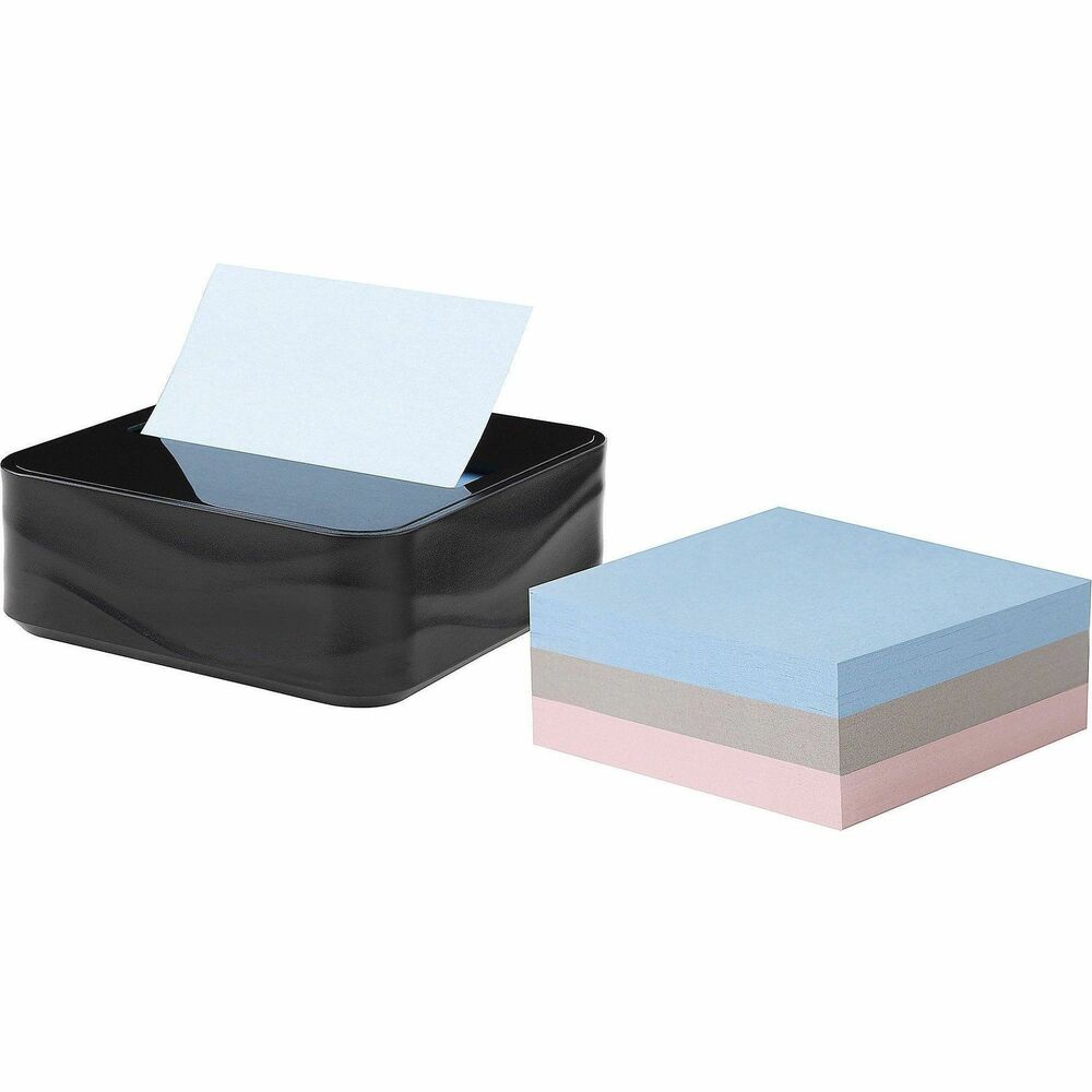 MMMWAVE330BKVP - Post it Pop-up Note Wave Dispenser is a sleek, modern dispenser that keeps notes where you need them. It come with three pads of Post-it Super Sticky Dispenser Pop-up Notes. Post-it Super Sticky Notes feature twice the sticking power to make sure your messages and reminders stay front and center. Use this set to get your desk organized, or give as a gift. The dispenser's classic black color brings trend and style to any desk. Notes with this dispenser are Washed Denim, Pink Salt and Pebble Grey from the Simply Serene collection. Refillable, weighted dispenser allows easy and convenient one-handed dispensing.