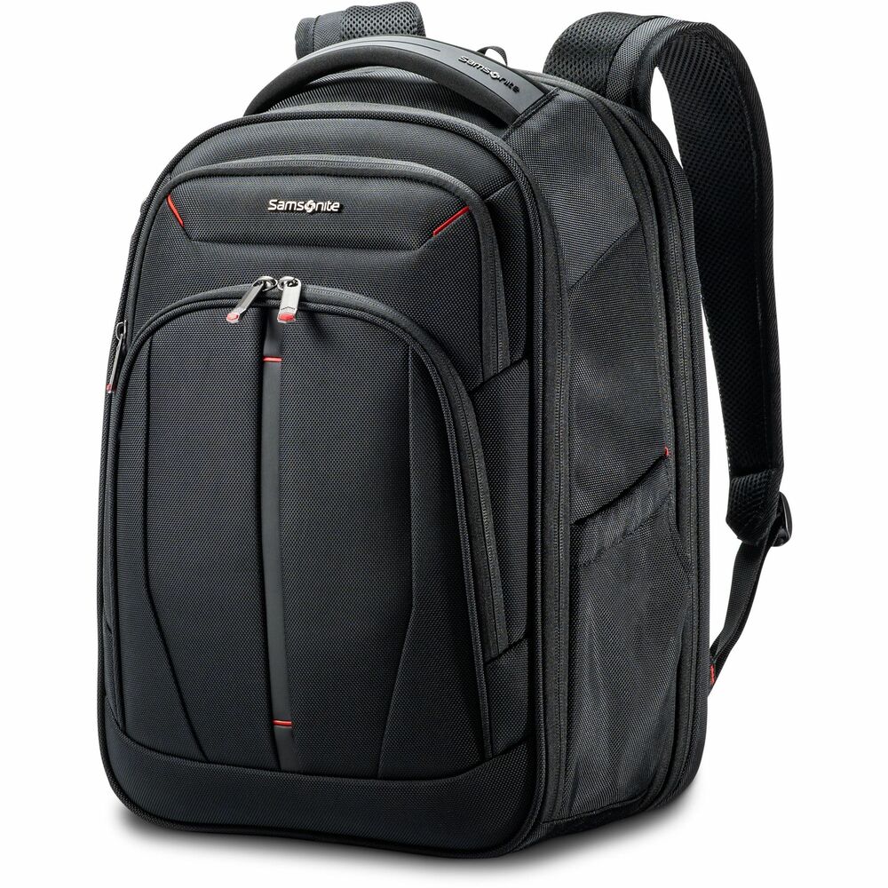 SML1473291041 - Xenon 4.0 Backpack is part of the Xenon business collection that merges modern materials and features with a timeless, classic design. Backpack is made of 1680D ballistic polyester for optimal durability. Store cords, files, books and more in the spacious main compartment. Backpack expands up to 1.5" for added space when needed. Padded laptop compartment fits a laptop up to 15.6". Tricot-lined tablet sleeve holds a tablet up to 12.9". Laptop hammock suspends the device off the bottom of the bag for extra protection. Front, zippered pocket features a business organization panel that includes a key leash, phone pocket, two pen sleeves and multiple zippered and slip storage pockets. Use the tricot-lined front pocket for delicate, quick-access items. Cool Flow Airmesh back panel provides comfort and breathability. Carry using the contoured, padded shoulder straps or padded, top carry handle. StackIt strap fits over most upright handles for hassle-free traveling. More from the Manufacturer