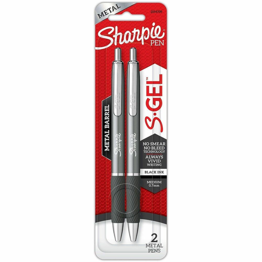 SAN2194709 - The power of Sharpie comes in a gel pen with the Sharpie S-Gel. With no-smear, no-bleed technology and bold ink, this Sharpie pen delivers always-vivid writing. It's a high-performance gel pen with a sleek, professional look that makes it a writing instrument you won't want to loan out. Contoured rubber grip delivers comfortable writing during any task. Sharpie S-Gel offers a smooth writing experience perfect for homes, schools or offices.