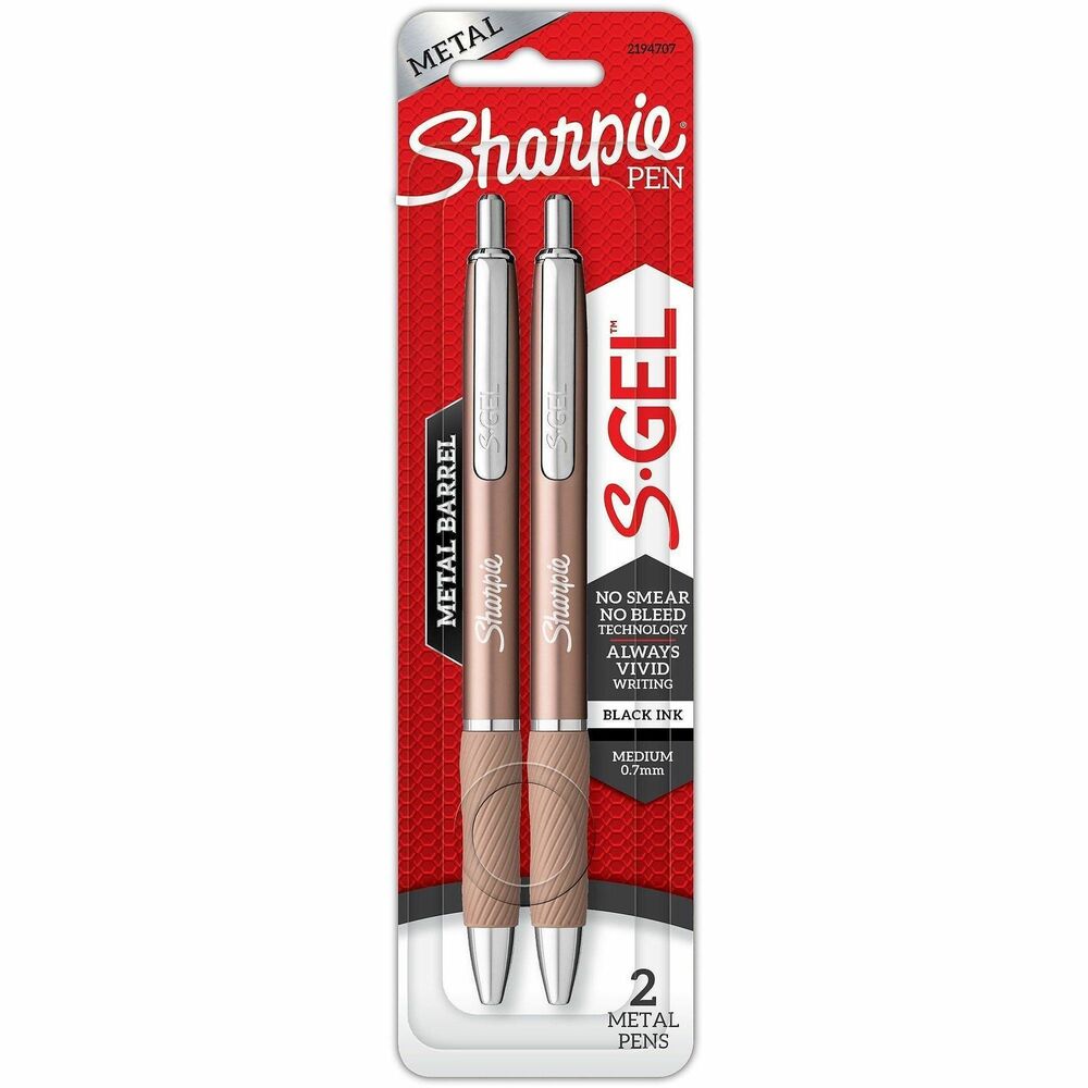 SAN2194707 - The power of Sharpie comes in a gel pen with the Sharpie S-Gel. With no-smear, no-bleed technology and bold ink, this Sharpie pen delivers always-vivid writing. It's a high-performance gel pen with a sleek, professional look that makes it a writing instrument you won't want to loan out. Contoured rubber grip delivers comfortable writing during any task. Sharpie S-Gel offers a smooth writing experience perfect for homes, schools or offices.