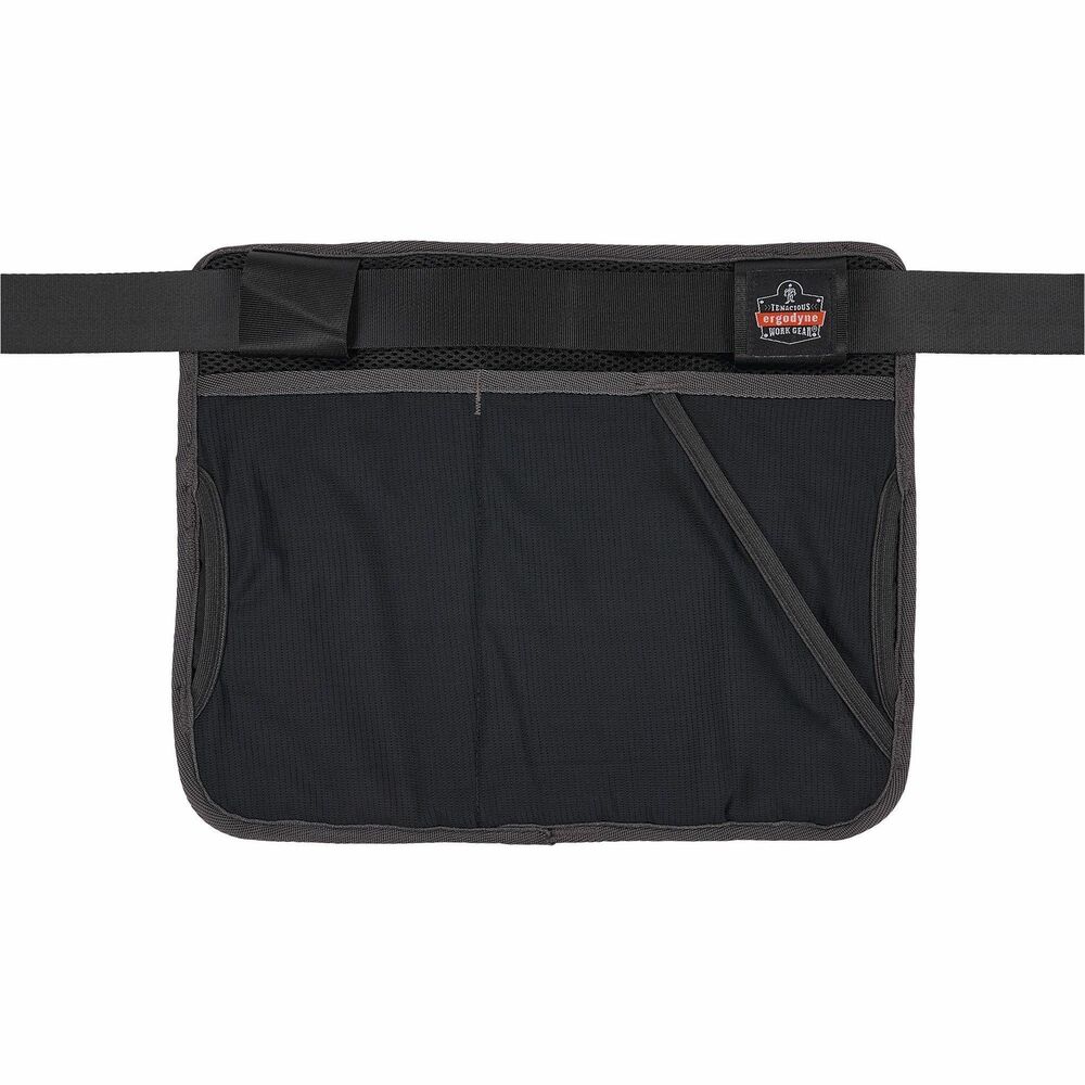 EGO13718 - Arsenal 5715 Cleaning Apron Pouch is a convenient, wearable pouch designed to keep supplies organized and easily accessible. Durable, water-resistant exterior is built to last and features a padded backside with mesh material for enhanced airflow and all-day comfort. Built specifically for cleaners, this apron includes seven deep pockets on the front to store cleaning supplies, such as dusters, brushes, spray bottles and more. Backside has three mesh pockets to store towels, rags and trash bags. Adjustable waistband belt with quick-release buckle fits various waist sizes. Remove the included belt to thread your own belt to the pouch. Pouch easily swivels to the front, side or back. Cleaning apron includes two mesh wash bags, three wire key rings and three belt clips. Zippered wash bags are machine-washable and attach to the belt loops. They are designed to store clean rags in one bag and dirty rags in the other. Key rings attach to tools with a captive eye.