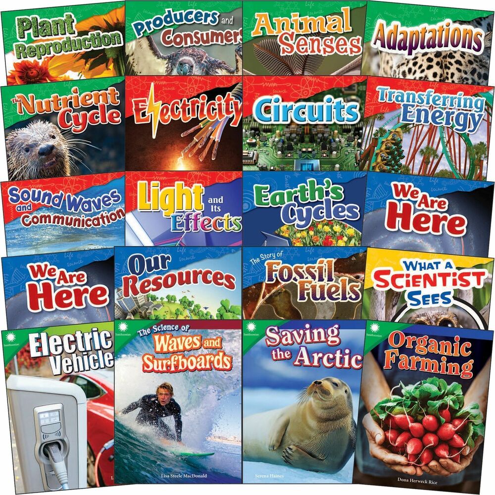 SHL126785 - Get fourth-grade students excited about science with this science book set. Introduce students to science by studying the physical and natural world through observation and experimentation. They can explore the three strands of science: life science, physical science and earth/space science. Book set helps teachers address Next Generation Science Standards (NGSS). Each nonfiction book includes a hands-on science or STEAM activity.