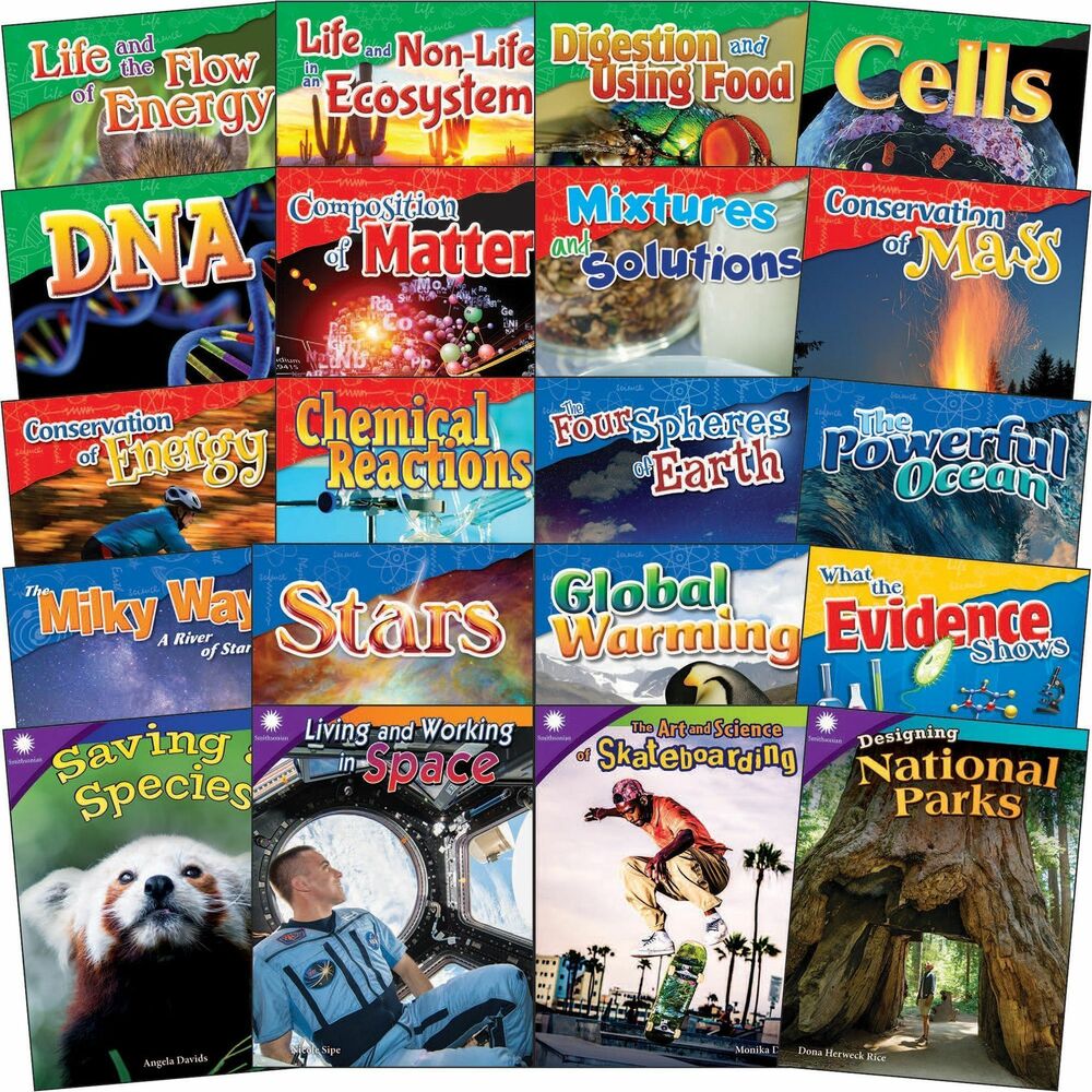 SHL126786 - Get fifth-grade students excited about science with this science book set. Introduce students to science by studying the physical and natural world through observation and experimentation. They can explore the three strands of science: life science, physical science and earth/space science. Book set helps teachers address Next Generation Science Standards (NGSS). Each nonfiction book includes a hands-on science or STEAM activity.
