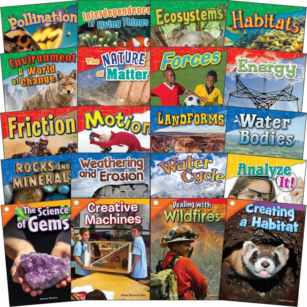 SHL126783 - Get second-grade students excited about science with this science book set. Introduce students to science by studying the physical and natural world through observation and experimentation. They can explore the three strands of science: life science, physical science and earth/space science. Book set helps teachers address Next Generation Science Standards (NGSS). Each nonfiction book includes a hands-on science or STEAM activity.
