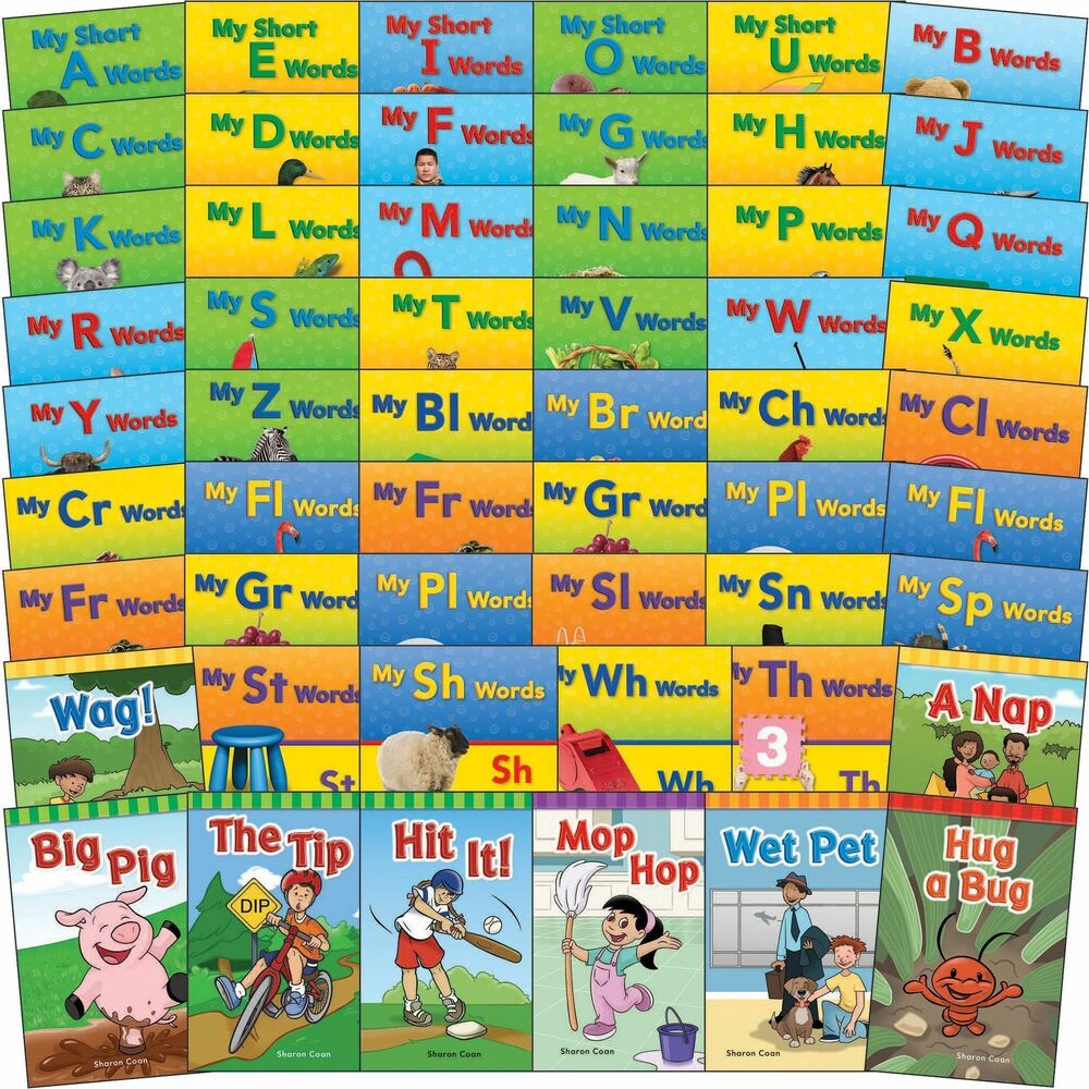 SHL126778 - Colorful phonics books are designed to help early readers understand the relationship between letters and their sounds. Since not all words follow sound patterns and rules, young readers must also recognize words by sight. Each book introduces letters with familiar objects, allowing young readers to learn and practice the sounds they make. Pre-K books provide opportunities to practice both phonics and word-recognition, giving early learners the foundation they need to become successful readers in life. Extension activities and discussion questions are included in the back of each book.