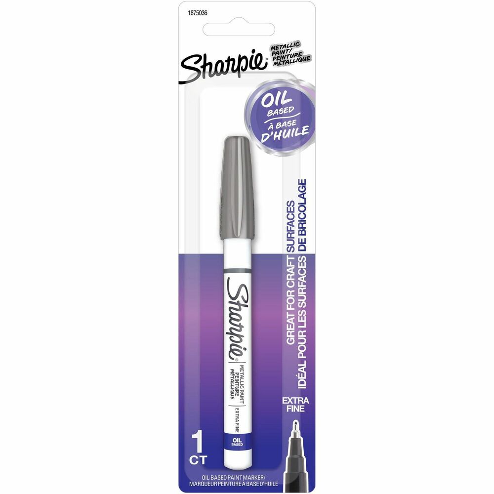 Sharpie Oil-Based Paint Markers - Extra Fine Marker Point - Silver Ink ...