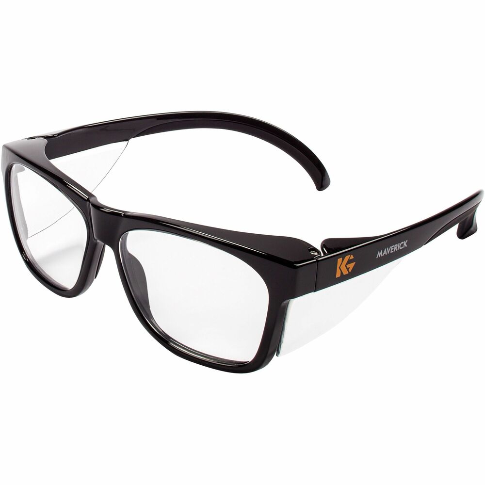 KCC49309BX - V30 Maverick Safety Glasses allow employees to do their job safely and effectively, promoting maximum productivity. Durable, lightweight construction creates functional, stylish eyewear. Clear lenses are coated with KleenVision anti-fog and anti-scratch coating that passes the EN166 "N" mark test for fog-resistance and EN166 "K" mark test for resistance to surface damage by fine particles. Eyewear provides 99.9 percent of UVA/UVB/UVC protection to help prevent eye damage. Touch points on the temples and nose bridge allow all-day comfort. Eyewear meets optical requirements and impact protector requirements for ANSI Z87.1 plus standards. Integrated side shields and browguard help you feel confident and protected. Personal Protective Equipment (PPE) combines comfort with functionality for uncompromised protection.