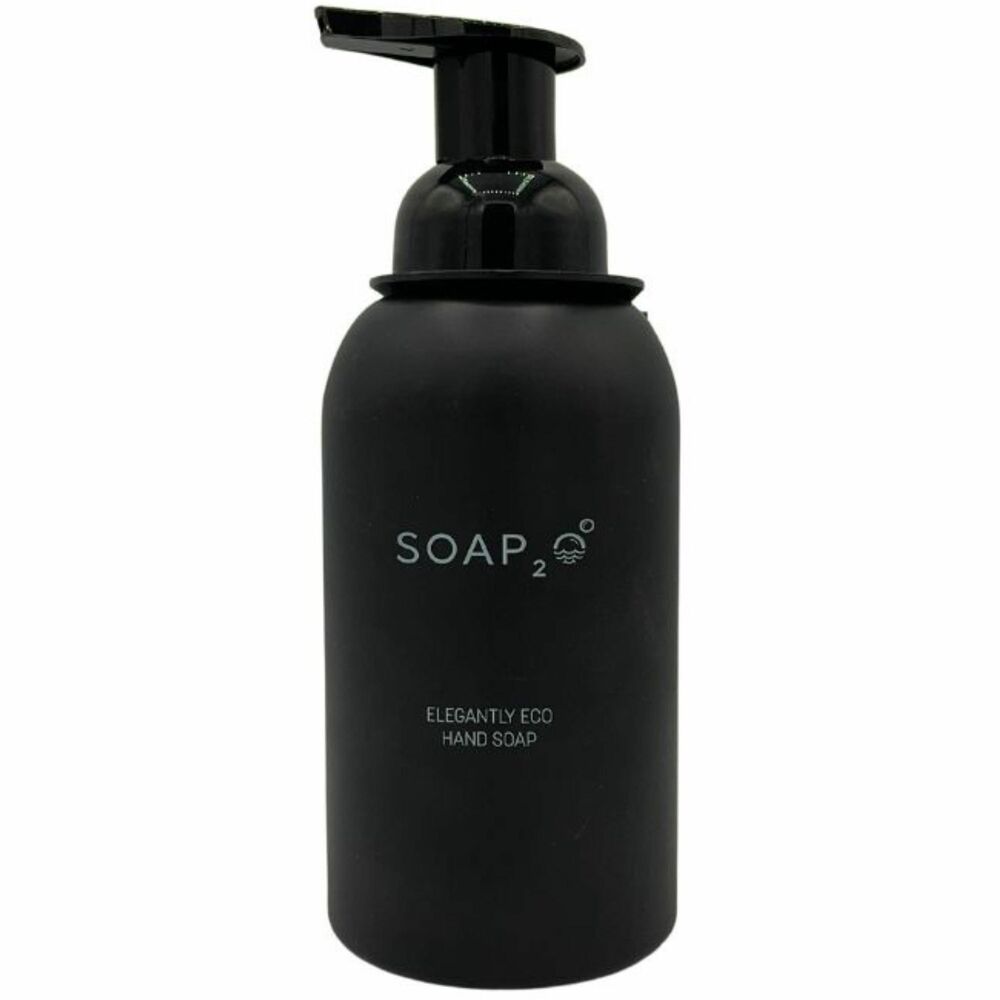 SOAS2O350BD - Elegant, eco-friendly ceramic bottle holds up to 350 ml. of Soap2o soap (not included). 350 ml. capacity is equal to 583 doses of luxury foam soap. Countertop bottle is also wall-mountable to save sink space. Fill your bottle with a Soap2o Soluble Soap Sachet (not included) and water to create your soap concoction.