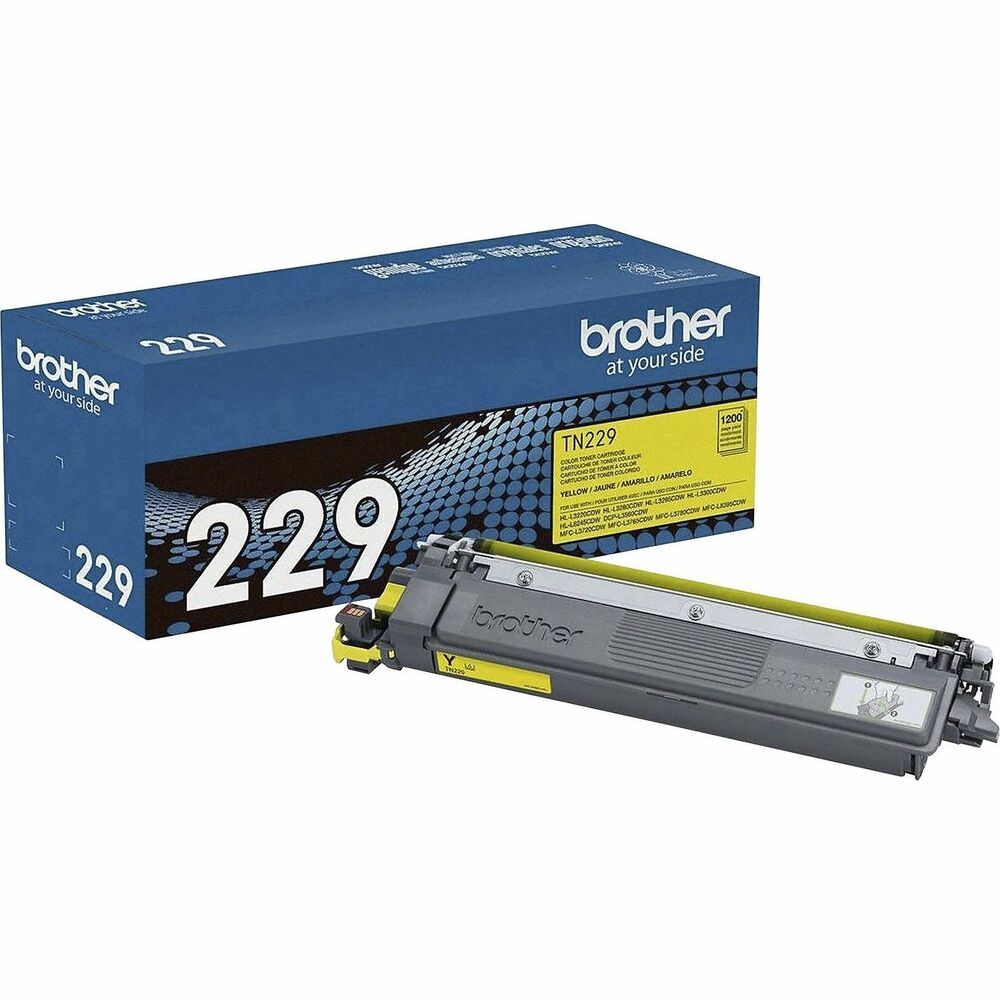BRTTN229Y - Print confidently with this Genuine TN229Y Standard-Yield Yellow Toner Cartridge that Brother recommends for its multifunction and all-in-one, digital color printers. It produces vibrant, eye-catching colors on every page while providing reassuring compatibility. Cartridge delivers consistently reliable results and effective page yields up to 1,200 pages for a trusted choice for creating professional, laser-quality business documents that demand attention and get noticed. For error-free printing, use with Brother multifunction and all-in-one, digital color printers with laser-quality: HL-L3220CDW, HL-L3280CDW, HL-L3295CDW, HL-L3300CDW, HL-L8245CDW, MFC-L3720CDW, MFC-L3765CDW, MFC-L3780CDW and MFC-L8395CDW.