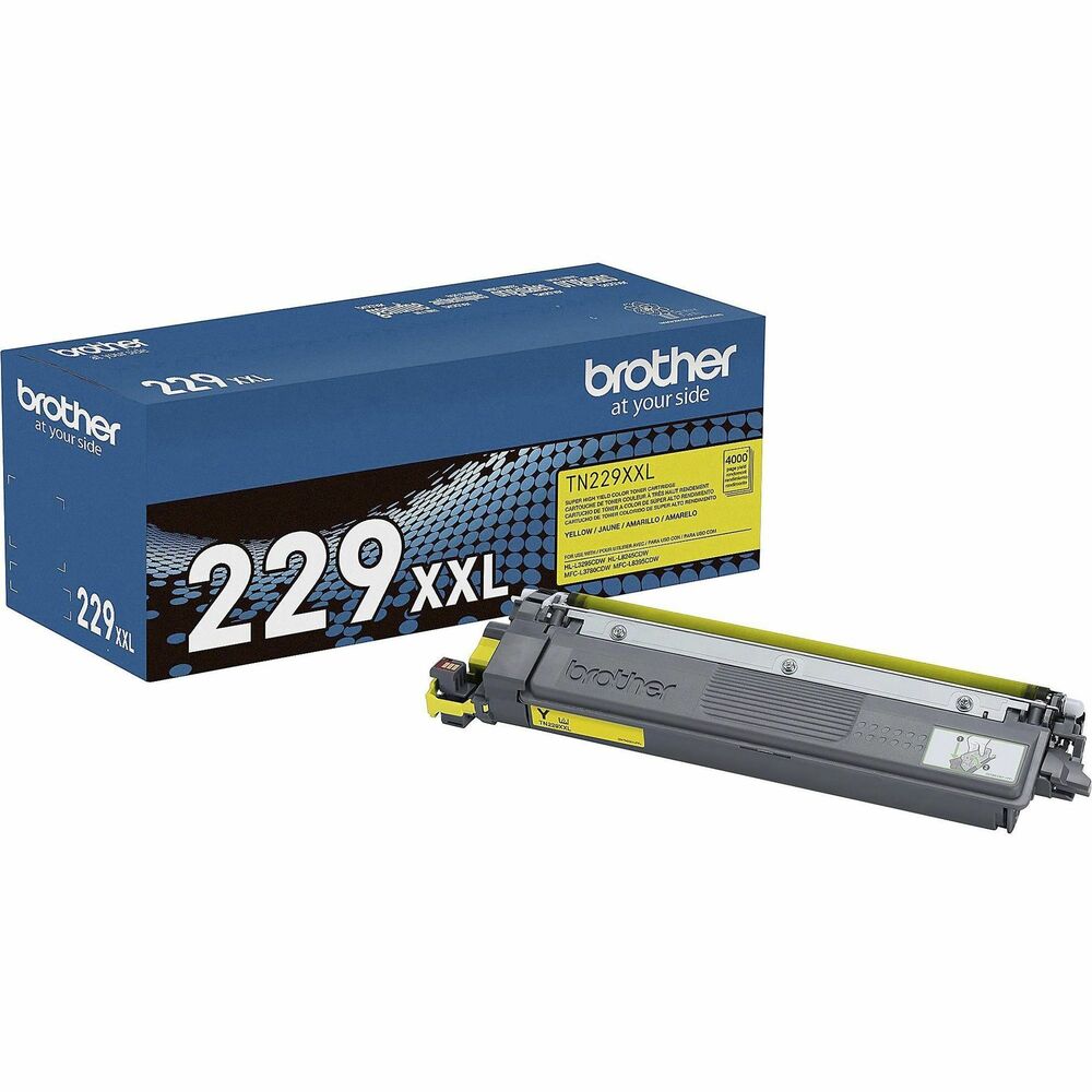 BRTTN229XXLY - Print confidently in high-volume environments with this Genuine TN229XXLY Super High-Yield Yellow Toner Cartridge that Brother recommends for its multifunction and all-in-one, digital color printers. Cost-effective, super-high yield offers the convenience of fewer cartridge changes than high-yield TN229XL cartridges. Toner cartridge produces rich, sharp tones with reassuring compatibility, consistently reliable results and practical yields up to 4,000 pages for a trusted choice for creating professional, laser-quality business documents that demand attention and get noticed. Use with Brother multifunction and all-in-one, digital color printers with laser-quality: HL-L3295CDW, HL-L8245CDW, MFC-L3780CDW and MFC-L8395CDW.