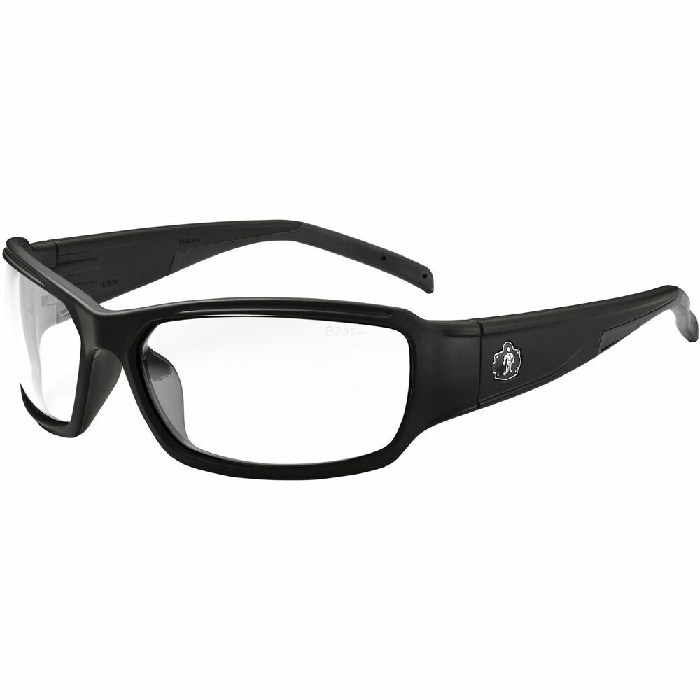 EGO51005 - Skullerz Thor Anti-Scratch & Enhanced Anti-Fog Safety Glasses feature a durable, full-frame design that bends and flexes without breaking. Tough, anti-scratch, anti-fog, polycarbonate lenses protect against impacts and filter 99.9 percent of harmful UVA, UVB and UVC rays. Nonslip, rubber nose piece and rubber temples keep glasses secure and resist sweat. Fog-Off Plus technology delivers scratch-resistance and enhanced, anti-fog performance for improved clarity and durability. They are useful for those working with dust masks or in extreme temperature change. Impact-resistant safety glasses are tested to ANSI/ISEA Z87.1-2020 High-Velocity Impact Protection and optical requirements. They are also tested to MIL-PRF-32432 Ballistic Fragmentation Class 1. Clear lenses with 95 percent VLT are ideal for indoor, low-light and nighttime conditions.