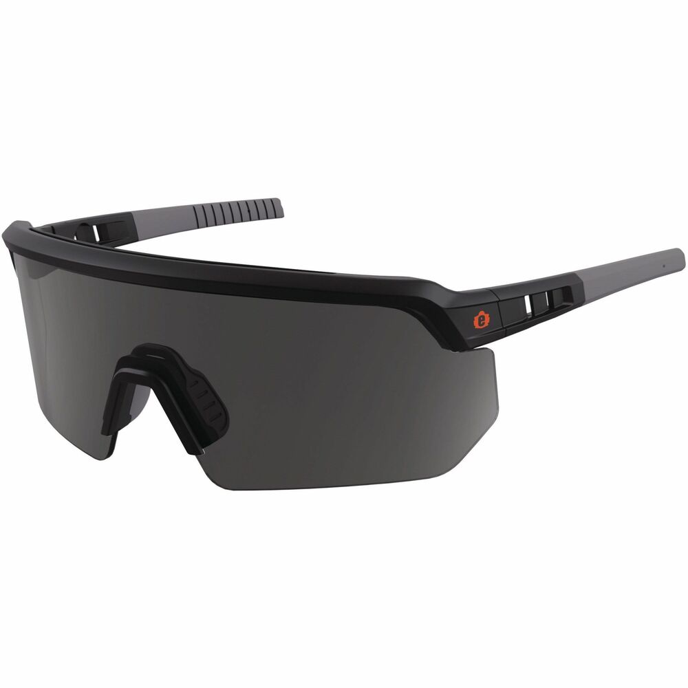 Ergodyne AEGIR Safety Glasses - Recommended for: Eye, Outdoor, Construction, Landscaping, Carpentry, Woodworking, Boating, Hunting, Shooting, Sport, Skiing - UVA, UVB, UVC, Ultraviolet, Sun Protection - Strap Closure - Polycarbonate, Rubber - Non-slip, Sw