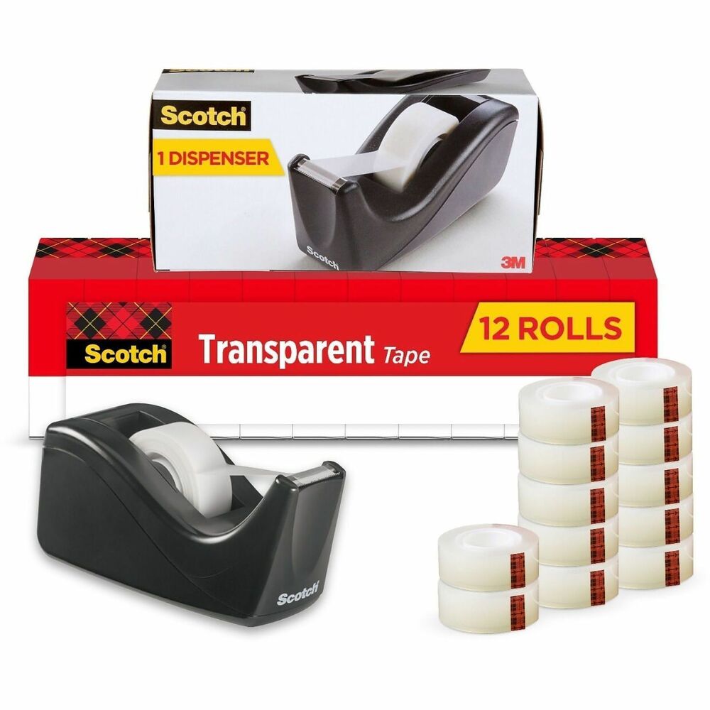 MMM6200K12 - Economy tape with matte finish is virtually invisible on most surfaces. It is ideal for basic office use. Write on tape with most pens and pencils.