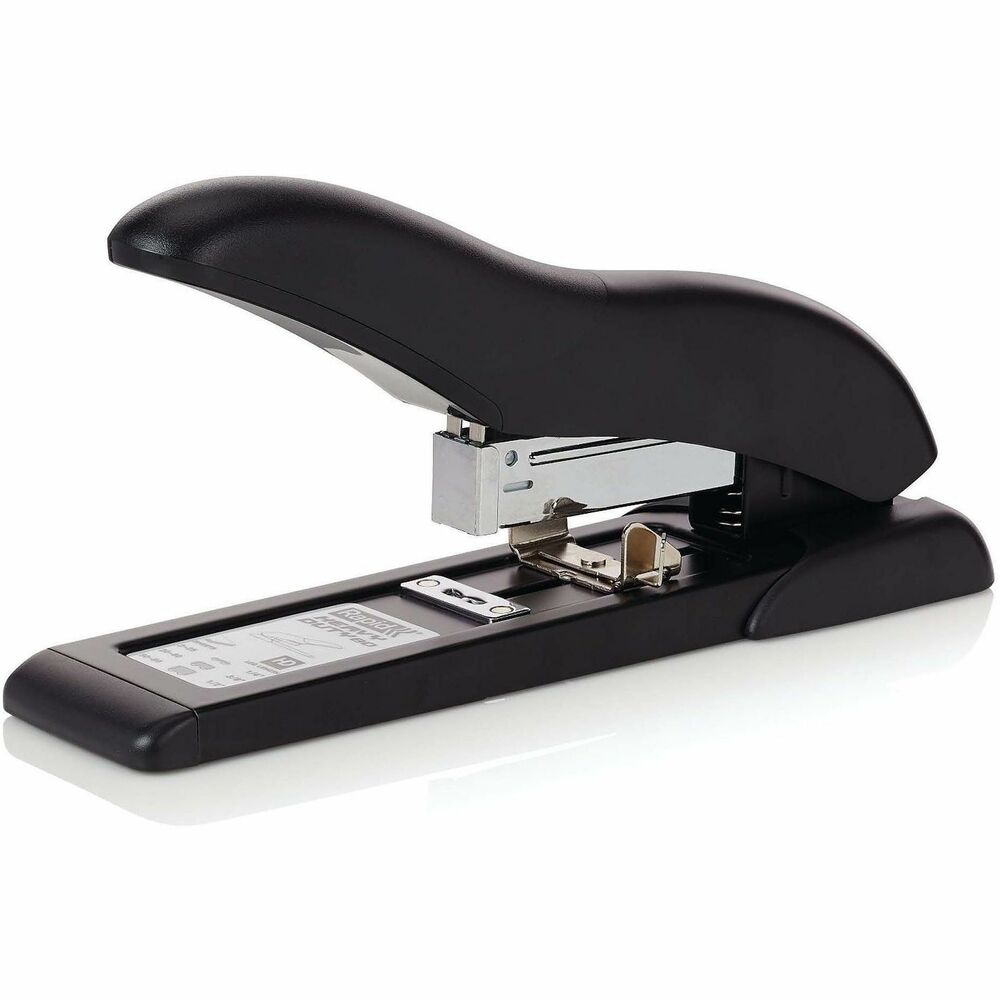 Rapid Heavy Duty Stapler HD80 - Staples Upto 80 Sheet of 20lb Paper - Staple Size: 0.25" , 0.37" , 0.50" - 2.25" Throat Depth - Black - Metal, Plastic - 1 Each