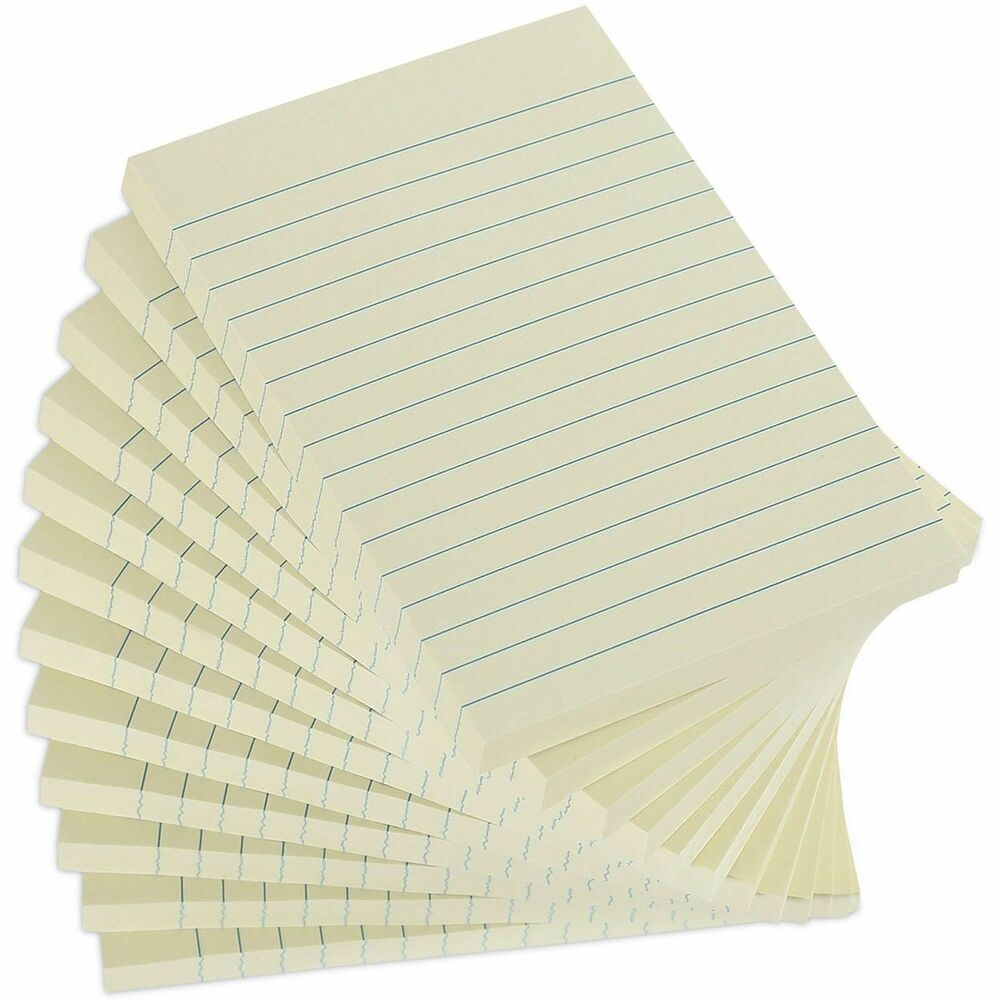 UNV28073 - Recycled self-stick note pads are great for quick notes, lists, reminders, bookmarks, and more. Backed with a strong and repositionable adhesive that effortlessly sticks and reapplies almost anywhere. The colorful paper sheets can be affixed to a wall, computer, desk, refrigerator, book, glass, mirror, and other smooth surfaces. The portable size is great for home, office, school and everywhere in between.