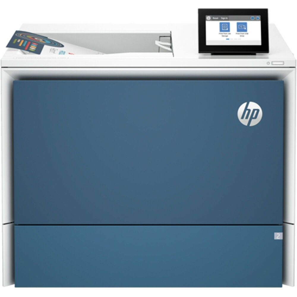 HEW6QN28A - Color LaserJet Enterprise 5700dn Printer transforms your workflow using advanced capabilities in a compact footprint. It features fast print speeds up to 45 ppm in resolutions up to 1200 x 1200 dpi to improve productivity. Auto duplex printing prints double-sided pages. Paper handling includes a 550-sheet input tray and 100-sheet multipurpose tray. Printer is intended to work only with cartridges that have a new or reused HP chip. Dynamic security measures block cartridges using a non-HP chip. Print directly from your mobile device with Apple AirPrint and Mopria apps. Customize your print experience with Cloud-connected, HP Workpath apps. Connect using SuperSpeed USB 3.0 or Gigabit Ethernet. 4.3" , touch-screen CGD rotates for an adjustable angle and easy navigation. HP Wolf Security implements protection to examine network connections and repair itself if compromised.