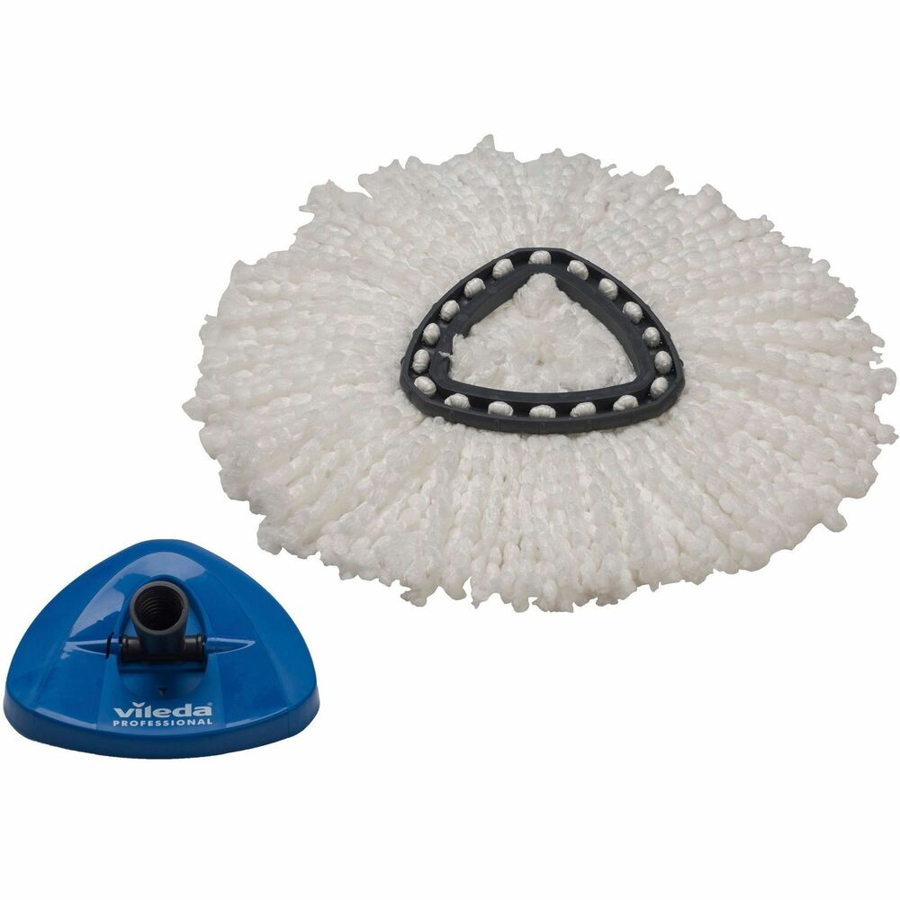 VLD152901 - Refill your UltraSpin Mop (not included) with this UltraSpin Mini Mophead. It covers up to 11-4/5" of space to mop floors and quickly pick up spills. Mophead works on walls and floors for versatile use. Fringes are made of polyester microfiber for exceptional mopping.