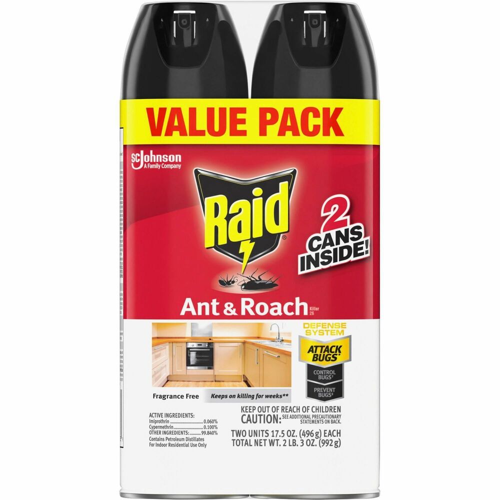 SJN386225CT - Fast-acting, Ant and Roach Killer Spray instantly eradicates ants and roaches on contact and keeps working with residual action for up to 4 weeks. Advanced formula works without leaving behind any chemical odor for discreet use in busy areas. Easy-to-use aerosol can uses broad spray patterns to cover wide areas with minimal effort. Multipurpose insecticide is also perfect for eliminating waterbugs, palmetto bugs, silverfish, carpet beetles, earwigs, spiders, lady beetles, black widow spiders and more.