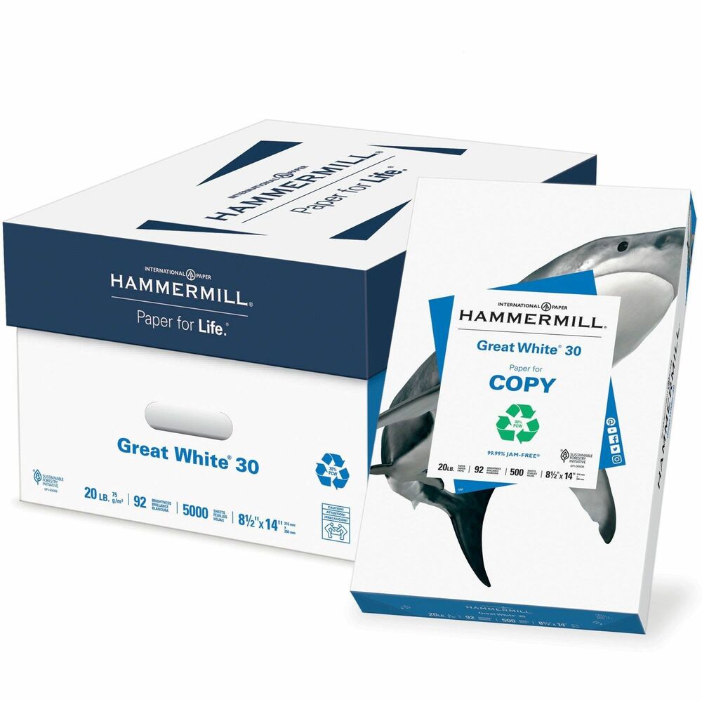 HAM86704CT - Versatile, recycled copy paper runs efficiently through all office equipment, especially in copiers, printers and plain paper faxes. 20 lb. paper is also acid-free for added archival-quality that extends the life of your document. Precise, accurate, consistent moisture-content and curl control ensure trouble-free, 99.99 percent jam-free performance. Copy paper is compatible with small and large offset presses, copiers, laser printers, inkjet printers and fax machines that use plain paper.