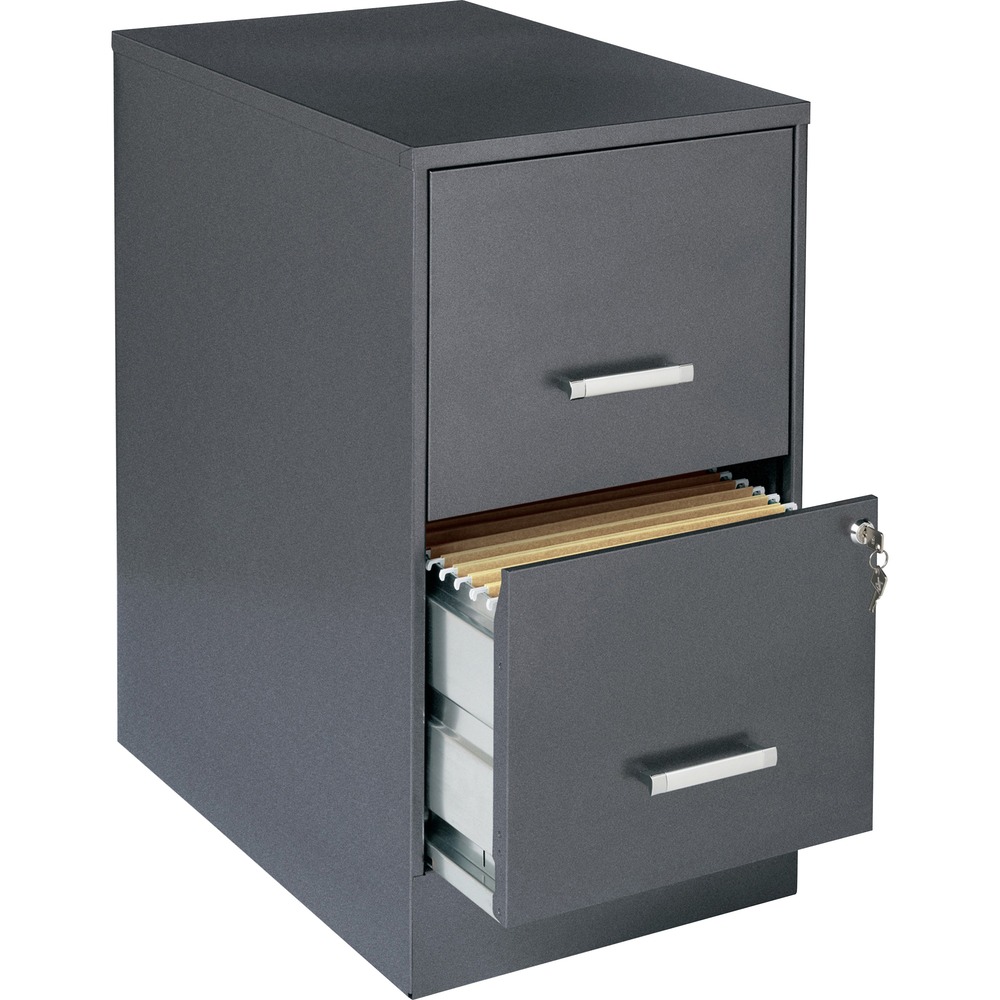 NPRVF222AAML - With a smart, efficient design, the Metal Vertical File Cabinet works well in small spaces and fits under most worksurfaces or desks. It is perfect for your small or home office. Keep your files and possessions secure using the built-in lock for both drawers. Using a patented glide suspension, the drawers smoothly open and close with a 3/4-quarter drawer extension to prevent tipping. Full high-side drawers accommodate letter-size, hanging file folders. Bring organization and function to your home or office with this two-drawer file cabinet.