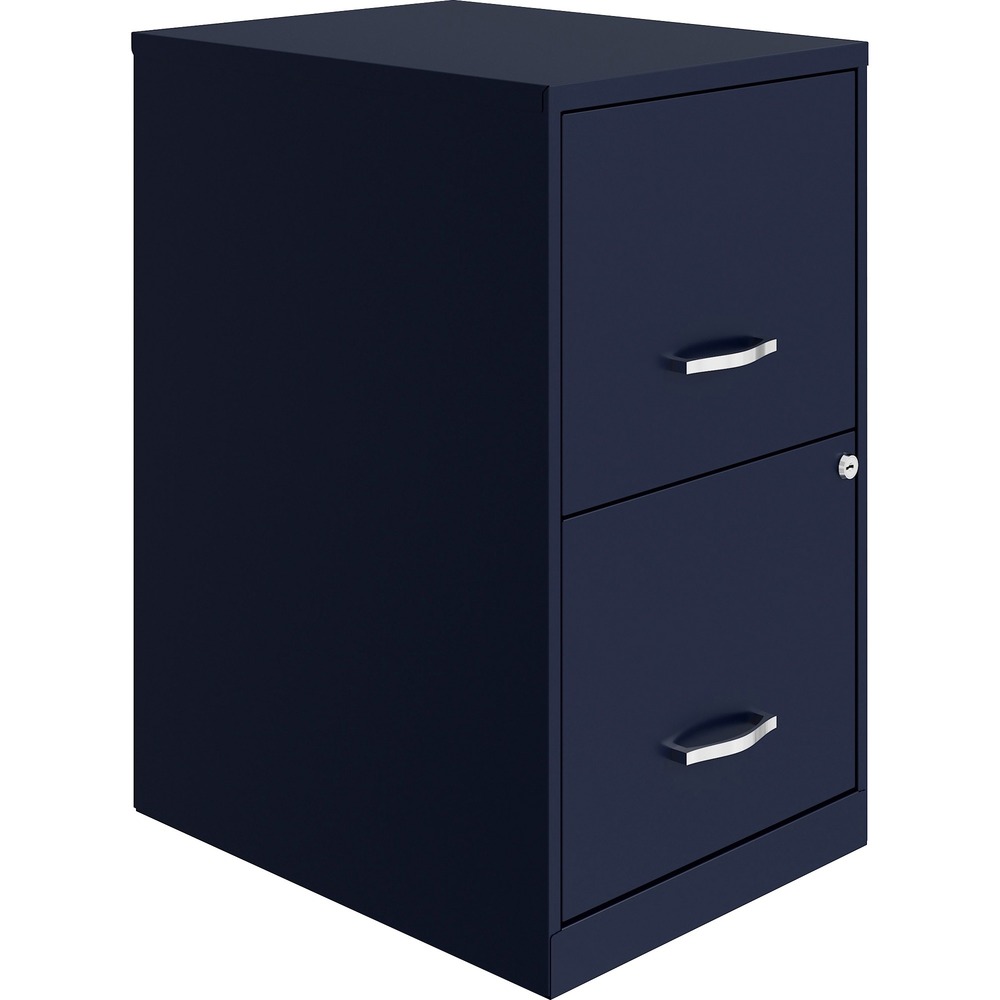 NPRVF218AANY - SOHO File Cabinet is the perfect-sized filing solution for a small or home office. It features two locking file drawers with smooth-glide suspension to store your important, moderately used documents. Full high-side drawers accommodate letter-size, hanging file folders. The lock secures both drawers. Design also includes an 18" depth, plastic pull handles and steel construction with a baked enamel finish. More from the Manufacturer
