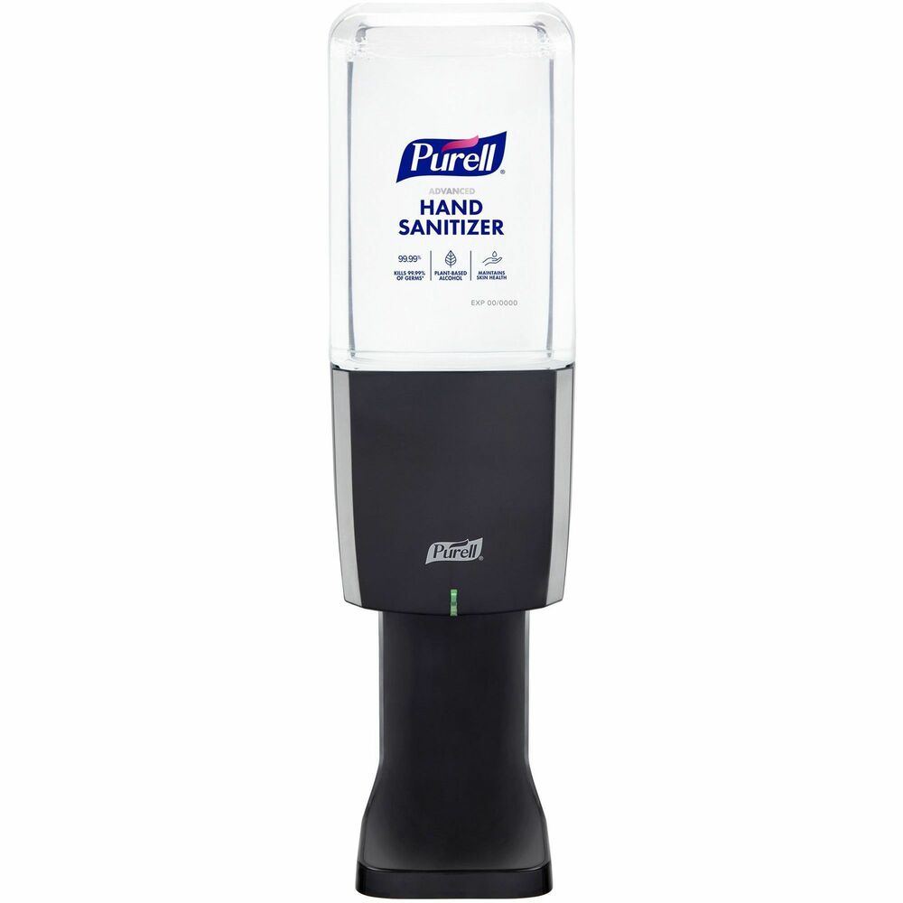 GOJ8324E1 - ES10 Automatic Hand Sanitizer Dispenser requires less maintenance thanks to the 1200 ml. refills (not included) that feature a built-in battery. Transparent refills make it easy to check hand sanitizer levels without opening the dispenser. Each refill uses less plastic and helps lower greenhouse gas emissions for less waste. Collar and AA battery are easy to remove, allowing you to recycle the bottle. Slim profile fits in tight spaces and quietly dispenses highly effective, rich foam hand sanitizer. Dispenser includes adhesive tape to easily mount. Hand sanitizer bottle is not included. More from the Manufacturer