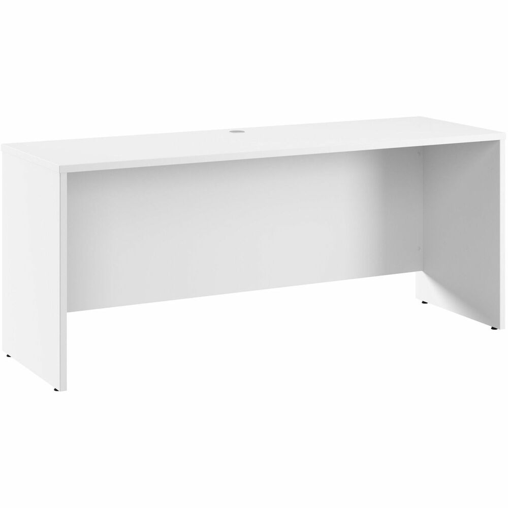 BSHHHD272WHZ - Highlighted by its distinctive design, the Hampton Heights 72W x 24D Credenza Desk transforms any work space into a captivating reflection of today's professional. Durable, thermally fused laminate finish stands up to your 40-plus hour work week, resisting scratches, stains and dents to look great for years. Large surface offers space to spread out with integrated cable management to conceal computer cords. Shaker-style design and a fresh finish work perfectly in transitional and contemporary interiors. Three built-in, wire-management grommets keep cords and cables out of the way so you can enjoy a clutter-free space. This desk can be used with coordinating Hampton Heights products to form L-shaped and U-shaped Desks. Credenza desk accepts mobile file cabinets and other coordinating items from the Hampton Heights Collection (not included).