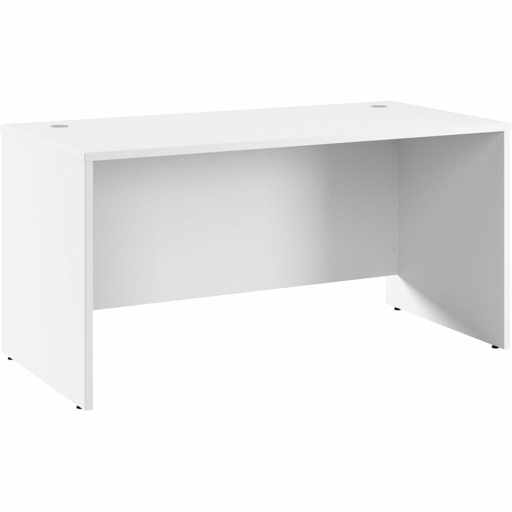 BSHHHD560WHZ - Highlighted by its distinctive design, the Hampton Heights 60W x 30D Credenza Desk transforms any work space into a captivating reflection of today's professional. Durable, thermally fused laminate finish stands up to your 40-plus hour work week, resisting scratches, stains and dents to look great for years. Large surface offers space to spread out with integrated cable management to conceal computer cords. Shaker-style design and a fresh finish work perfectly in transitional and contemporary interiors. Two built-in, wire-management grommets keep cords and cables out of the way so you can enjoy a clutter-free space. This desk can be used with coordinating Hampton Heights products to form L-shaped and U-shaped desks. Credenza desk accepts mobile file cabinets and other coordinating items from the Hampton Heights Collection (not included).