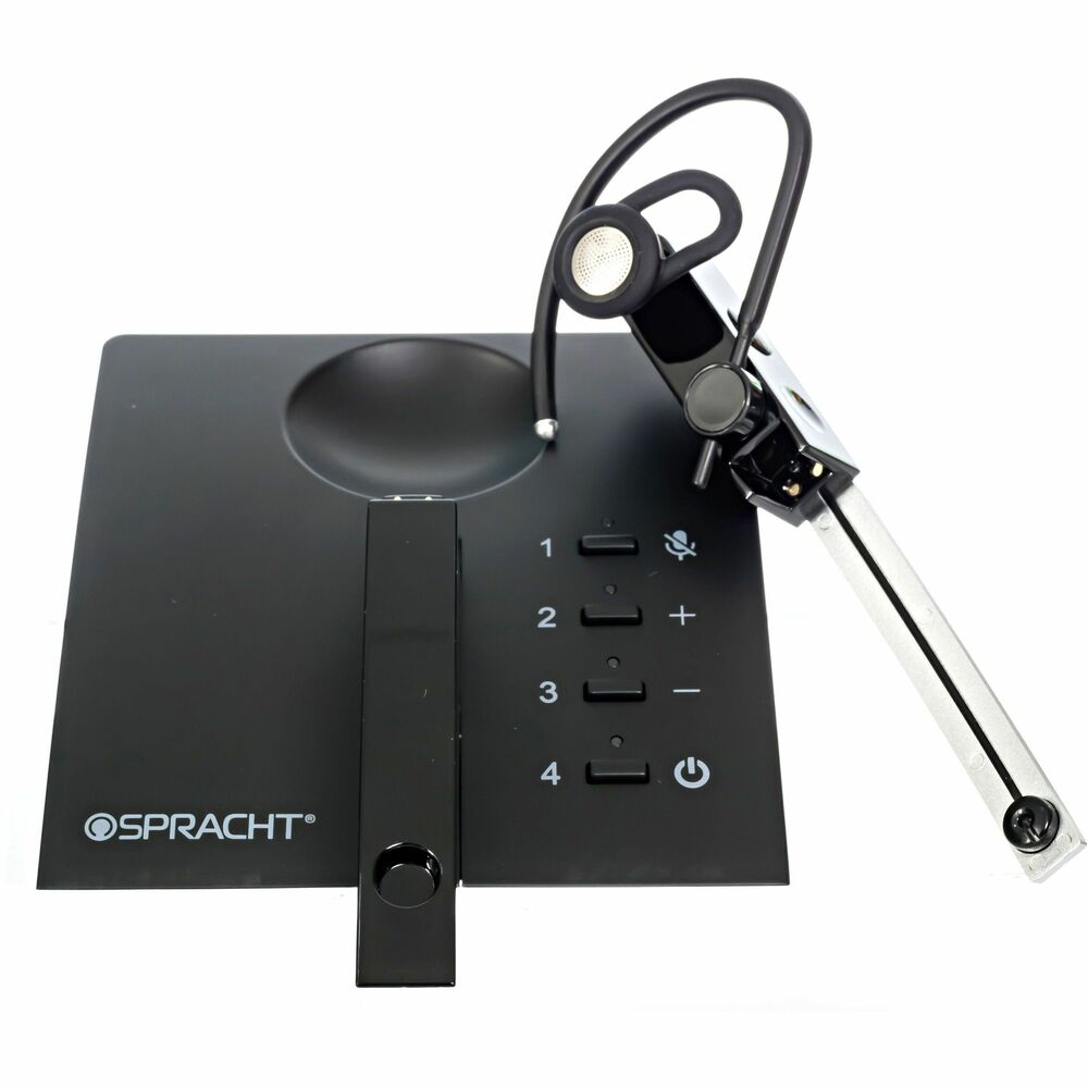 SPTHSOTEQ - ZUM Over-the-Ear Bluetooth 5.0 Wireless Headset with Base features a single, over-the-ear design that is extremely comfortable for all-day use. Qualcomm Chip delivers the highest-quality fidelity sound. Super lightweight, comfortable design with dual microphone pairs with up to four devices at one time. Charging dock is included. No software is necessary.