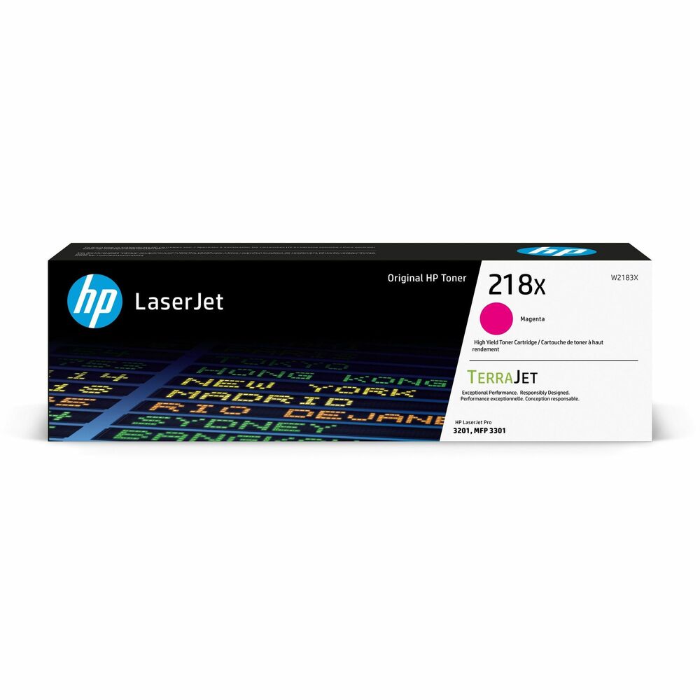 HEWW2183X - Original HP TerraJet Toner features efficient toner use for less waste and outstanding quality printing with an increase in vivid colors, natural-looking images and sharper details. Highly efficient toner particles with protective shell and low-melt formula deliver more true-to-life colors and sharper details. Innovative toner particle design works efficiently so you get more pages per cartridge. Printer calibrations take less time in HP Color LaserJet Pro and Enterprise series with HP TerraJet Toner Cartridges compared to predecessor. High-yield toner cartridge is compatible with HP Color LaserJet Pro MFP3301sdw, MFP3301fdw Wireless and 3201dw printers. Tamper-resistant, HP proprietary firmware and secure cartridge chips ensure you're getting a genuine HP cartridge. TerraJet Cartridges and packaging are also designed for a low-carbon footprint with reduced plastic and energy use. Cartridge yields approximately 2,500 pages.