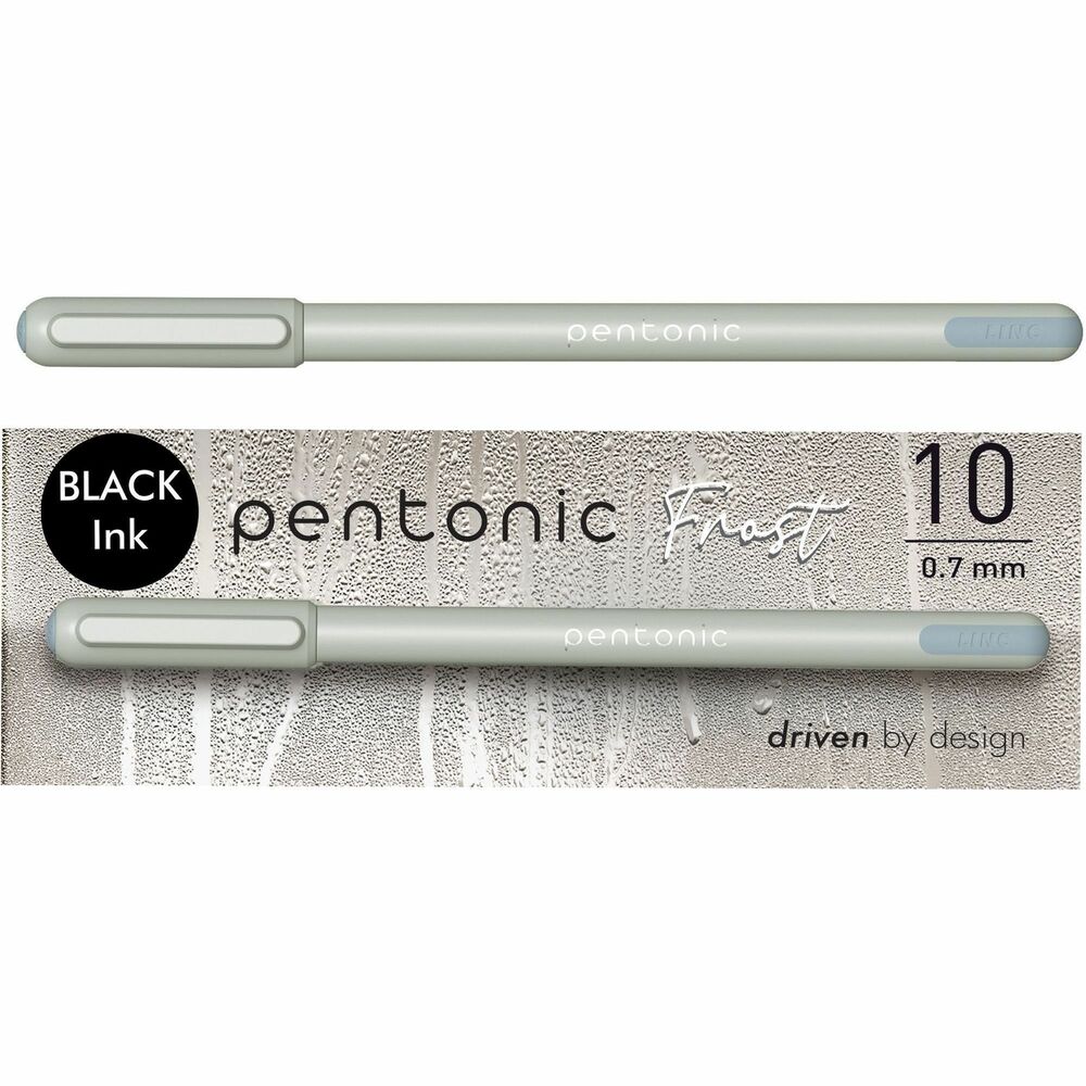 PNTPEN13086 - Frosted Barrel Ballpoint Pens feature a lightweight, sleek design with a feather-light feel and matte-finish barrel. Fine point tip (0.7mm) creates precise writing. Lasting ink resists water and smearing and produces a smooth laydown.
