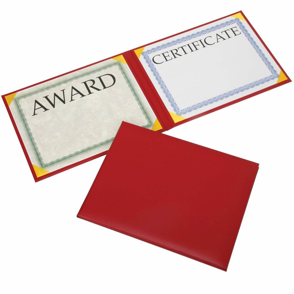 NSN7143327 - Presentation binder with a satin finish offers an elegant way to showcase your letter-size award certificates. It features a solid color on the front cover with no seal for versatile use. Inside corner ribbons on white silk moire board and transparent protective sheets hold two certificates in the front and back padded cover.   