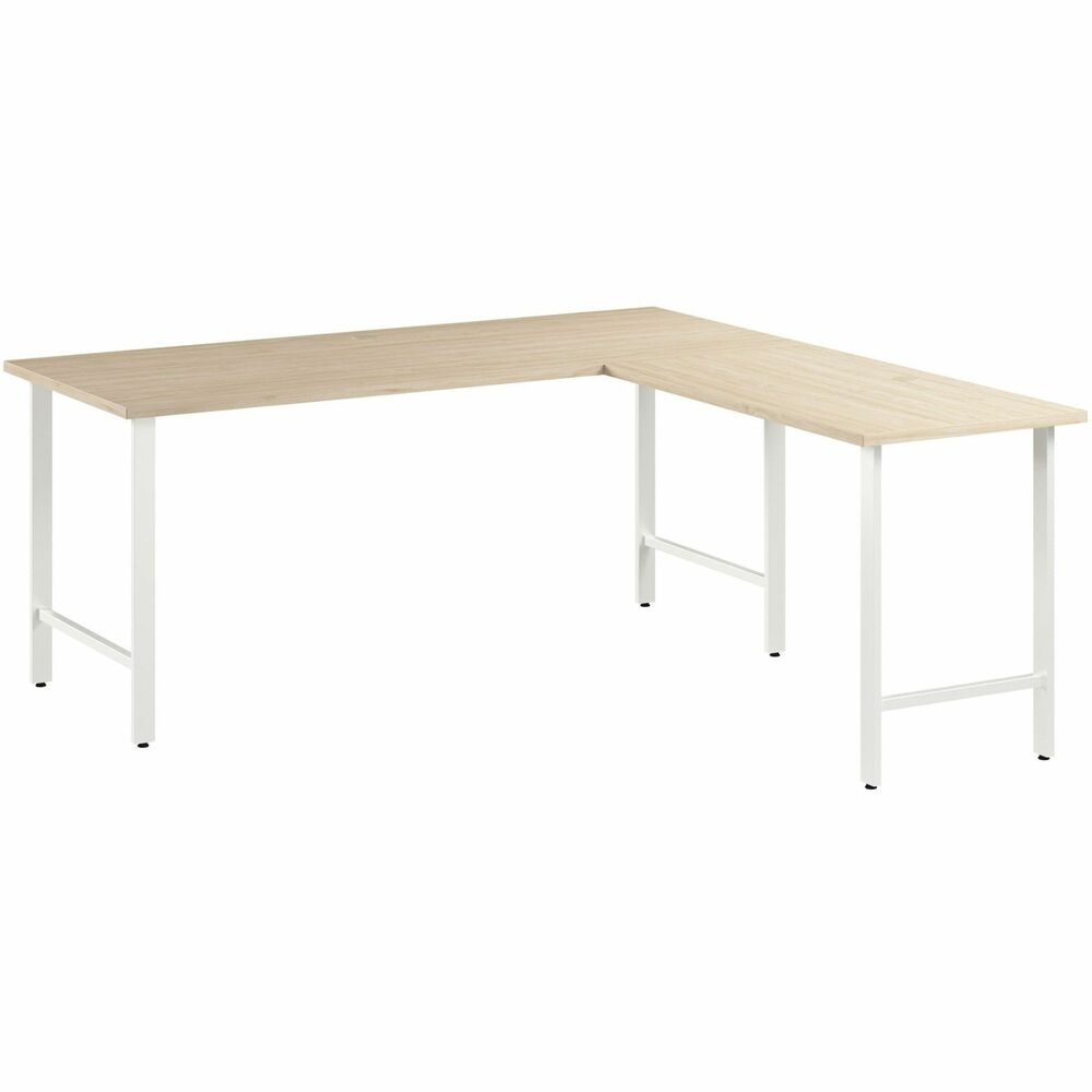 BSHHUS001NE - Hustle 72W x 30D L-Shaped Computer Desk with Metal Legs provides the form and function needed to support your entrepreneurial spirit. An ideal choice for small to medium-size businesses and home offices alike, each modern desk includes a bracket that allows workstations to connect as your needs evolve and expand. Spread out with materials and equipment on a durable worksurface with two built-in, wire-management grommets and a 200 lb. capacity. The L-shaped office desk's thermally fused laminate finish fends off scratches, stains and other cosmetic damage that occurs from daily use in a busy professional environment. Sturdy metal legs support the corner desk throughout years of everyday use; adjustable levelers compensate for uneven floors. Coordinating items in the Hustle Collection include a mobile filing cabinet, lateral file cabinet, storage cabinet and five-shelf bookcase (none included) to keep work materials and office supplies in order.