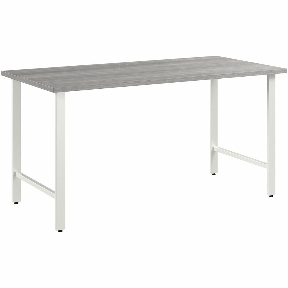 BSHHUD160PG - Hustle 60W x 30D Computer Desk with Metal Legs provides the form and function needed to support your entrepreneurial spirit. An ideal choice for small to medium-size businesses and home offices alike, each modern desk includes a bracket that allows workstations to connect as your needs evolve and expand. Spread out with materials and equipment on a durable worksurface with a built-in, wire-management grommet and 200 lb. capacity. Large office desk's thermally fused laminate finish fends off scratches, stains and other cosmetic damage that occurs from daily use in a busy professional environment. Sturdy metal legs support the corner desk throughout years of everyday use; adjustable levelers compensate for uneven floors. Coordinating items in the Hustle Collection include a mobile filing cabinet, lateral file cabinet, storage cabinet and five-shelf bookcase (none included) to keep work materials and office supplies in order.