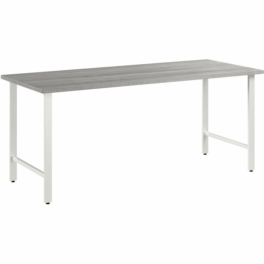 BSHHUD272PG - Hustle 72W x 30D Computer Desk with Metal Legs provides the form and function needed to support your entrepreneurial spirit. An ideal choice for small to medium-size businesses and home offices alike, each modern desk includes a bracket that allows workstations to connect as your needs evolve and expand. Spread out with materials and equipment on a durable worksurface with a built-in, wire-management grommet and a 200 lb. capacity. Large office desk's thermally fused laminate finish fends off scratches, stains and other cosmetic damage that occurs from daily use in a busy professional environment. Sturdy metal legs support the corner desk throughout years of everyday use; adjustable levelers compensate for uneven floors. Coordinating items in the Hustle Collection include a mobile filing cabinet, lateral file cabinet, storage cabinet and five-shelf bookcase (none included) to keep work materials and office supplies in order