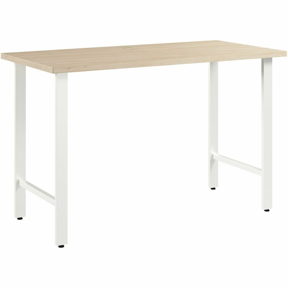 BSHHUD148NE - Hustle 48W x 24D Computer Desk with Metal Legs provides the form and function needed to support your entrepreneurial spirit. An ideal choice for small to medium-size businesses and home offices alike, each modern desk includes a bracket that allows workstations to connect as your needs evolve and expand. Spread out with materials and equipment on a durable worksurface with a built-in, wire-management grommet and 200 lb. capacity. Thermally fused laminate finish fends off scratches, stains and other cosmetic damage that occurs from daily use in a busy professional environment. Sturdy metal legs support the small desk throughout years of everyday use; adjustable levelers compensate for uneven floors. Coordinating items in the Hustle Collection include a mobile filing cabinet, lateral file cabinet, storage cabinet and five-shelf bookcase (none included) to keep work materials and office supplies in order.