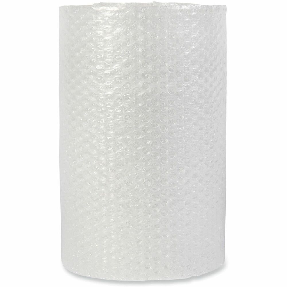 UNV4087898 - Lightweight bubble wrap is clean and flexible and helps keep products of all shapes and sizes securely in place. Cushioning qualities protect items from shock, vibration and abrasion. Wrap is transparent to allow for easy product identification.