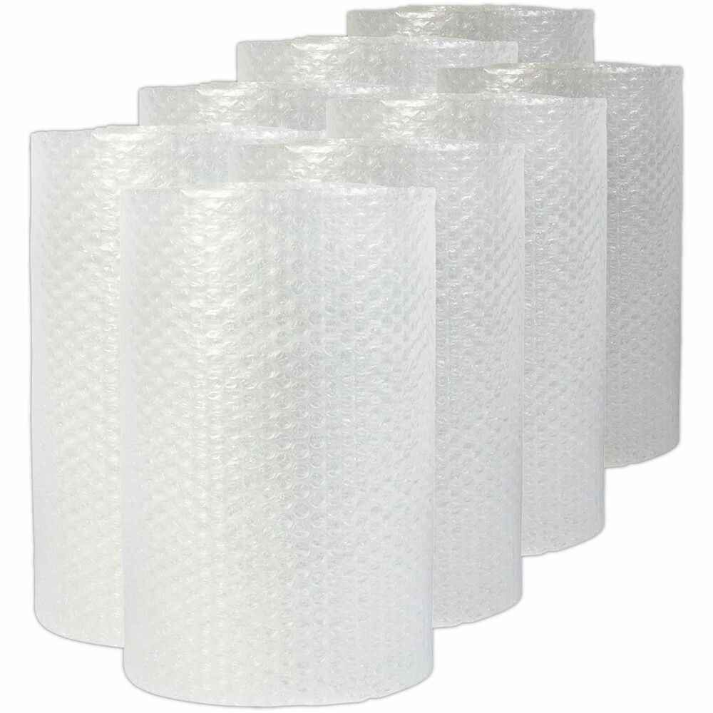 UNV4087906 - Lightweight bubble wrap is clean and flexible and helps keep products of all shapes and sizes securely in place. Cushioning qualities protect items from shock, vibration and abrasion. Wrap is transparent to allow for easy product identification.