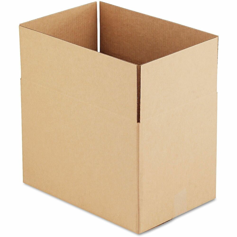 UNV181212 - These sturdy and economical 200-lb test corrugated Kraft boxes allow for reliable and efficient shipping solutions. Boxes ship flat and assemble easy with shipping tape. Ideal for various shipping needs. Fixed-depth design provides consistent depth, reducing the need for fillers and simplifying packing.