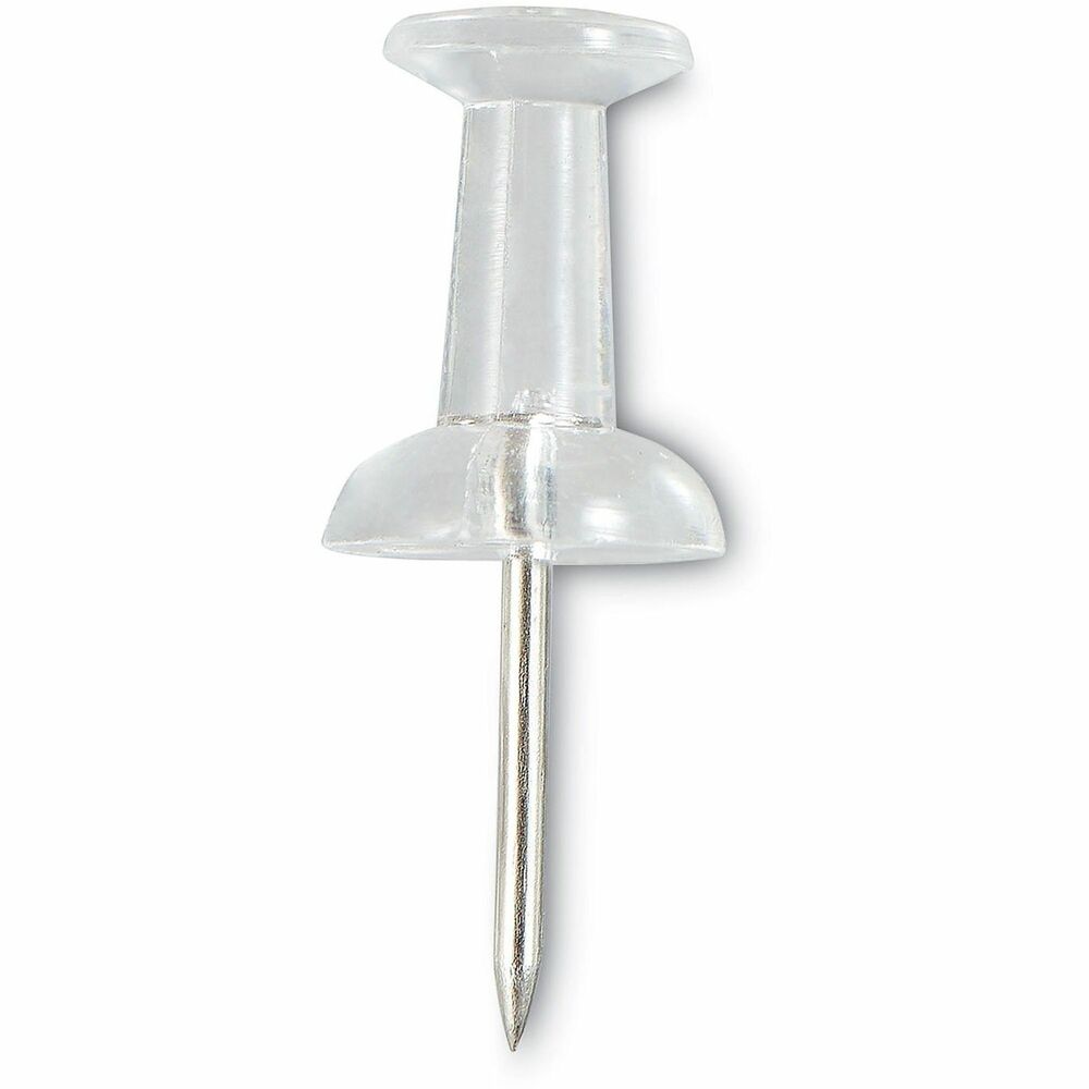 UNV31306 - These clear push pins fasten reminders, documents, pictures and more onto walls or bulletin boards without any visual distractions. Made with strong heads with strong steel pins that can push through most surfaces such as cork boards, bulletin boards, maps, calendars, and more. This product is suitable for home, school, office and other envrionments.