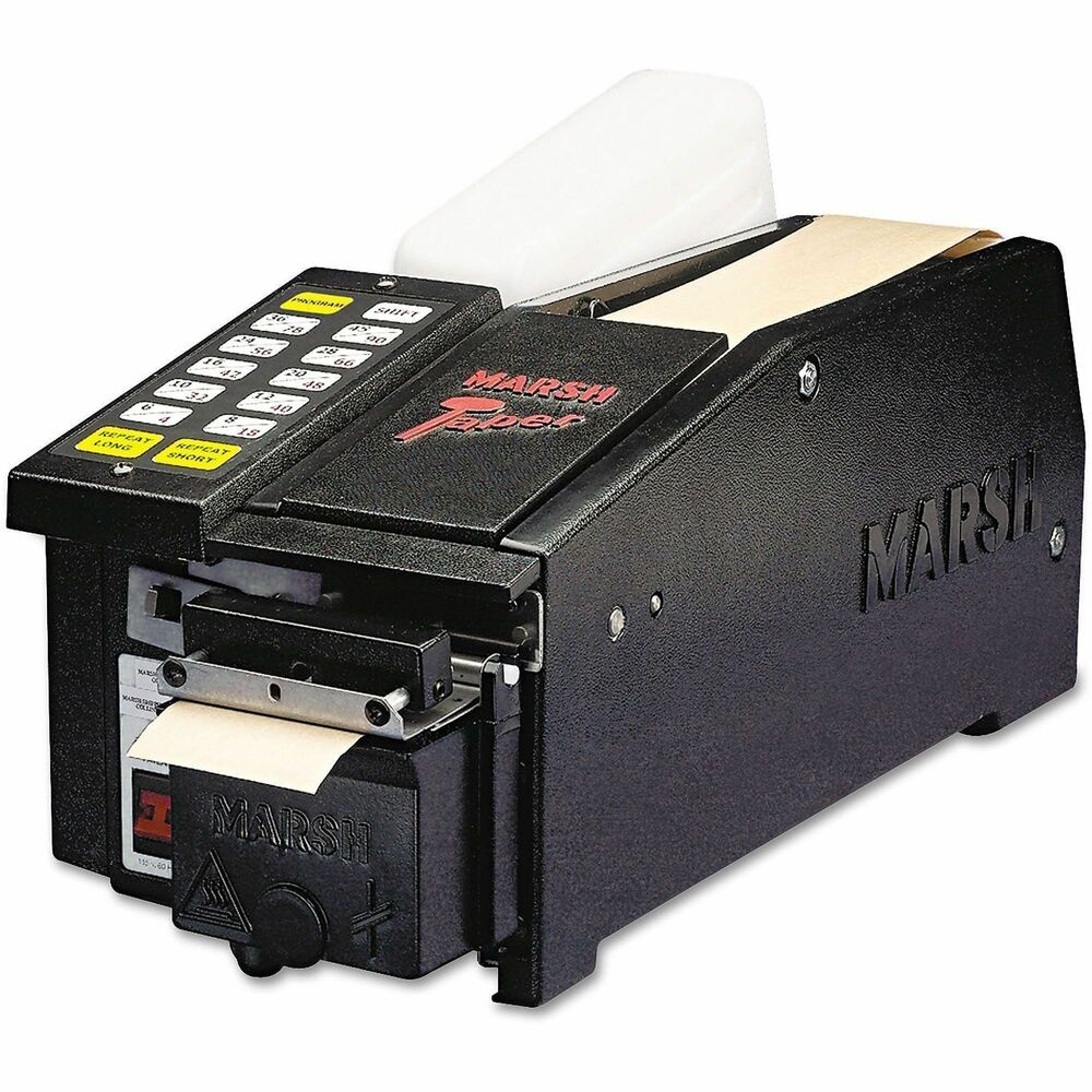 UNV899867 - The tactile keypad on this dispenser allows you to choose from 20 lengths and offers programmable repeat keys. Blades cut cleanly and accurately every time--sizes range from 4" to 90" lengths. The accurate measuring system is sure to cut down on waste and costs. Stainless steel action blades will not rust or corrode. Large 48-oz. water bottle, with rubber valve to reduce spillage, decreases production downtime. Accommodates both reinforced and gummed paper tapes. The built-in random continuous feed offers a high-level of convenience, while the constant hot water flow-through system activates glue quickly across the entire length of tape. Designed specifically for reinforced gummed paper tapes. Meets CE and ETL approval standards.