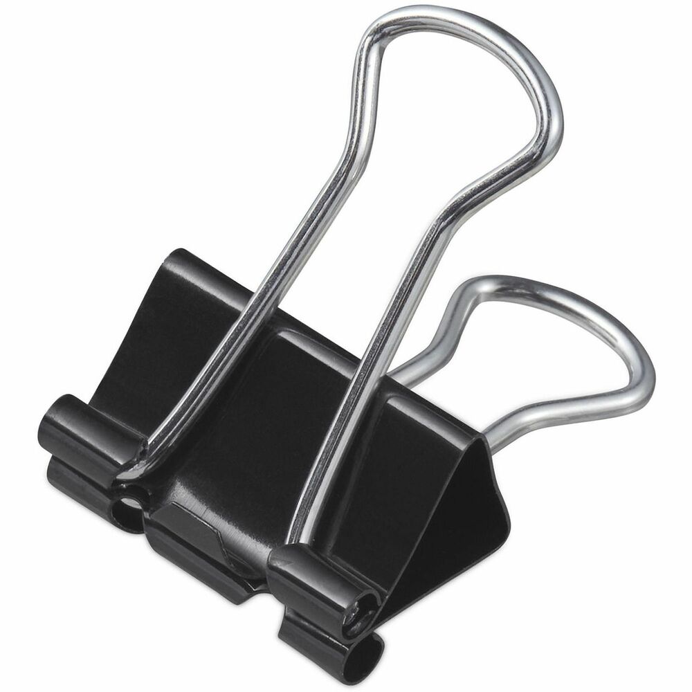 UNV10210VP - This binder clip comes in a triangular design. It provides strength and compression for a sturdy grip on paper. Handles can be hung, folded flat against clipped material, or removed for permanent binding. Versatile use that makes them perfect for work, school, home and more.