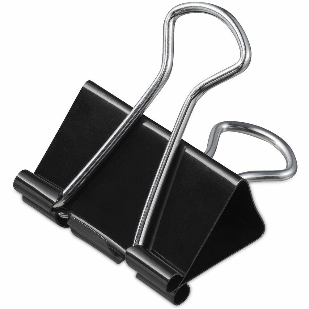 UNV10199VP3 - This binder clip comes in a triangular design. It provides strength and compression for a sturdy grip on paper. Handles can be hung, folded flat against clipped material, or removed for permanent binding. Versatile use that makes them perfect for work, school, home and more.