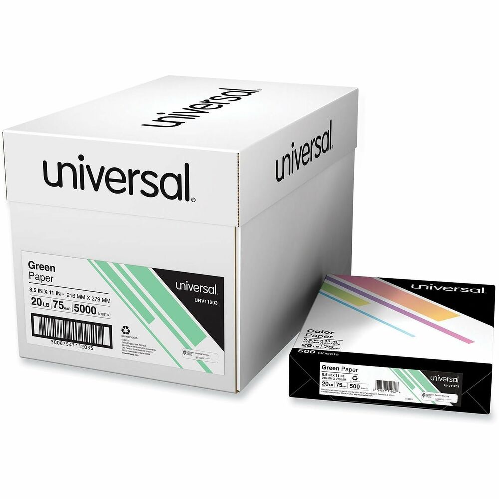 UNV11203CT - This deluxe colored paper will make your documents stand out with color in the best way. These sheets are compatible with all printers and all copiers. Made out of acid-free materials, ensuring the best quality. All sheets are made with recycled content, allowing for easy and sustainable disposability of sheets.