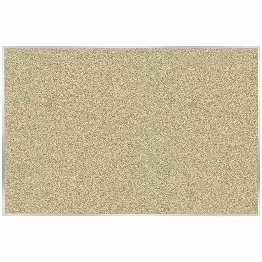 GHEAV47181 - PremaTak Vinyl Bulletin Board with a satin-finished, aluminum frame delivers outstanding durability. PremaTak vinyl is fabric-backed and laminated to a 3/8" fiberboard for improved performance in classrooms and other high-use areas. Textured vinyl masks pinholes, stands up to repeated use and is completely washable.