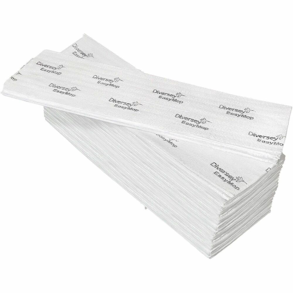 DVOD1232213 - EasyMop Single-Use Mop Pads deliver hygienic cleaning that only single-use mops can offer. Single-use material provides superior cleaning performance , wet or dry, and removes germs to help prevent contamination in critical areas. Disposable mop pads can hold and distribute more liquid than a typical disposable mop, covering approximately 180 square feet. Sheets do not bind with quats, or other chemistries, for effective disinfection. For best results, use with TASKI Jon Master UltraPlus T-Handle and UltraPlus mop frames (not included).