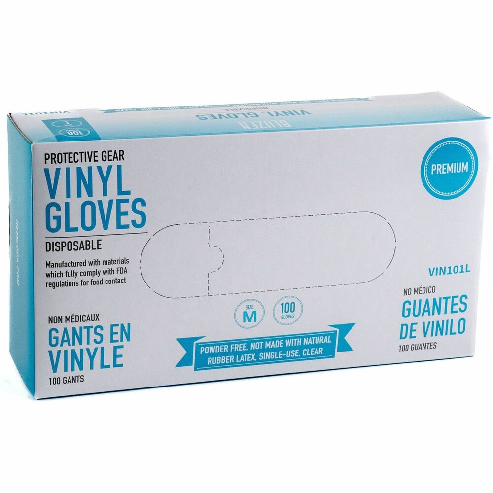 RMLVIN101M - Enjoy the convenience and peace of mind provided by these Powder-Free Vinyl Gloves. They offer optimal protection and comfort. Disposable gloves are perfect for various tasks so you can work safely and comfortably.